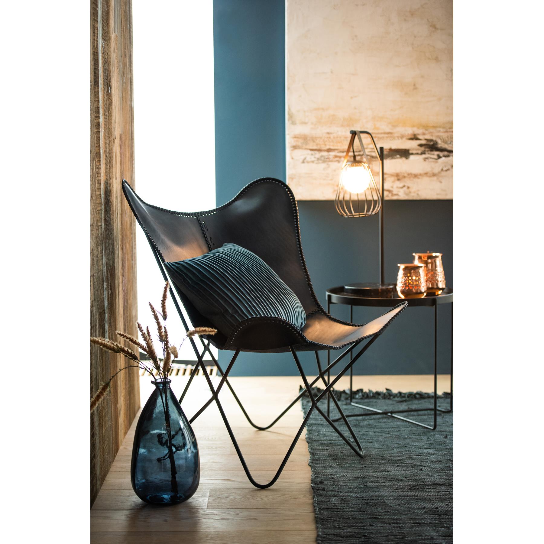 J-Line - Tafellamp Ignes Staal|marmer Zwart - 28x20x63.5cm