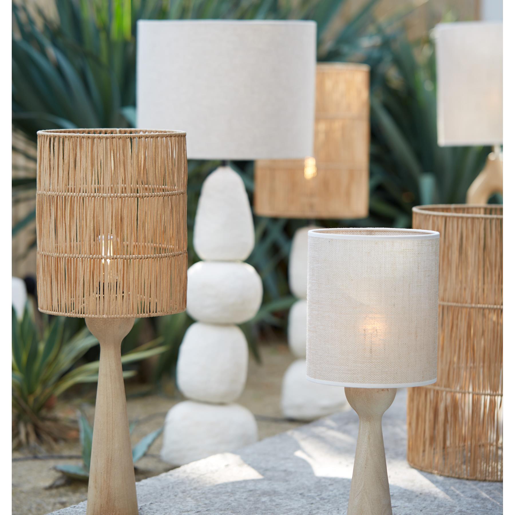 Light & Living Light&living Lampvoet Ø9x40 cm FESTINA hout mat naturel