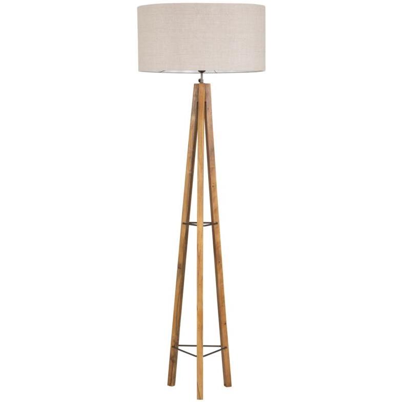 MUST Living Floorlamp Porto Cristo NATURAL,160x30x30 cm, rustic rec...