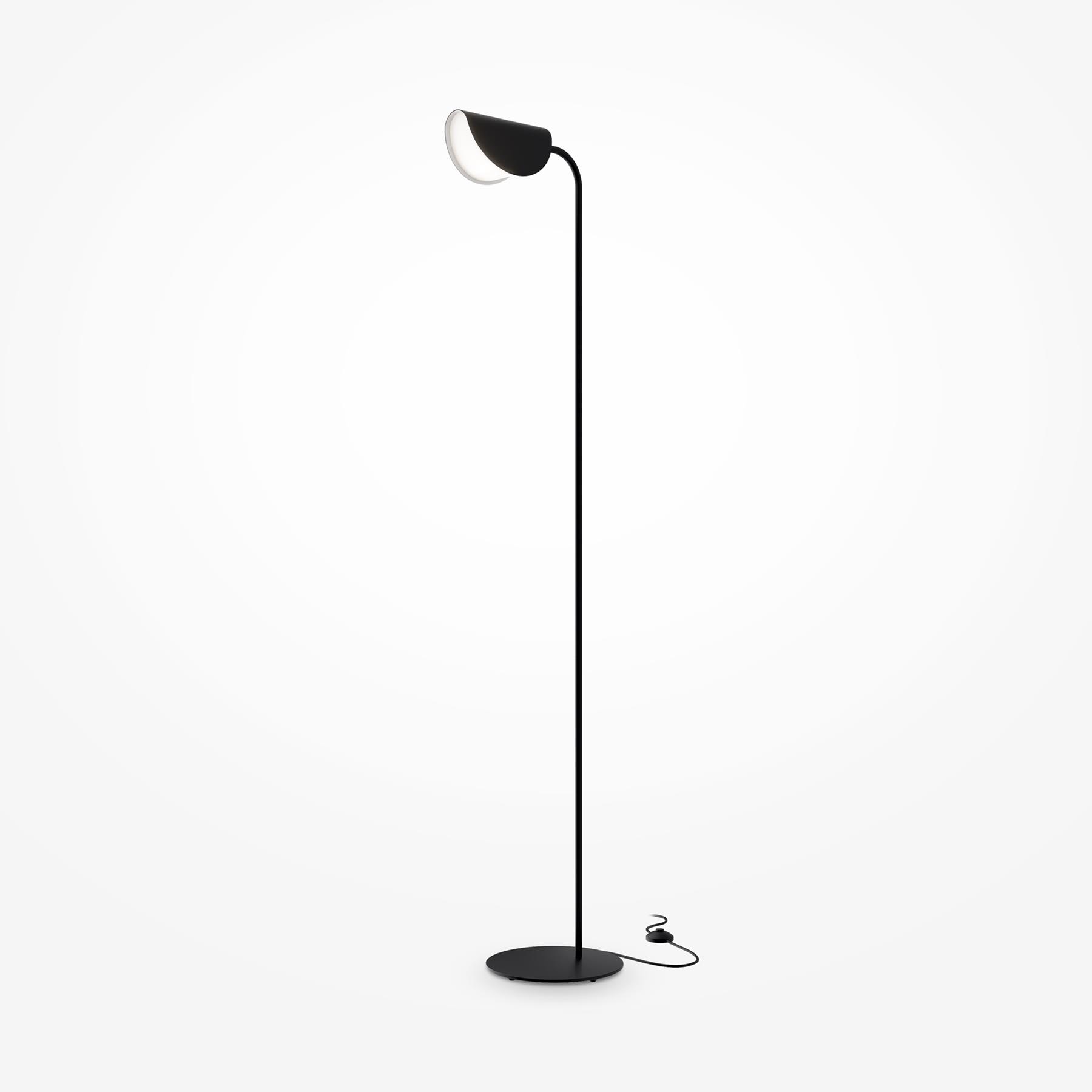 Maytoni - Vloerlamp Mollis - Zwart - Ø23