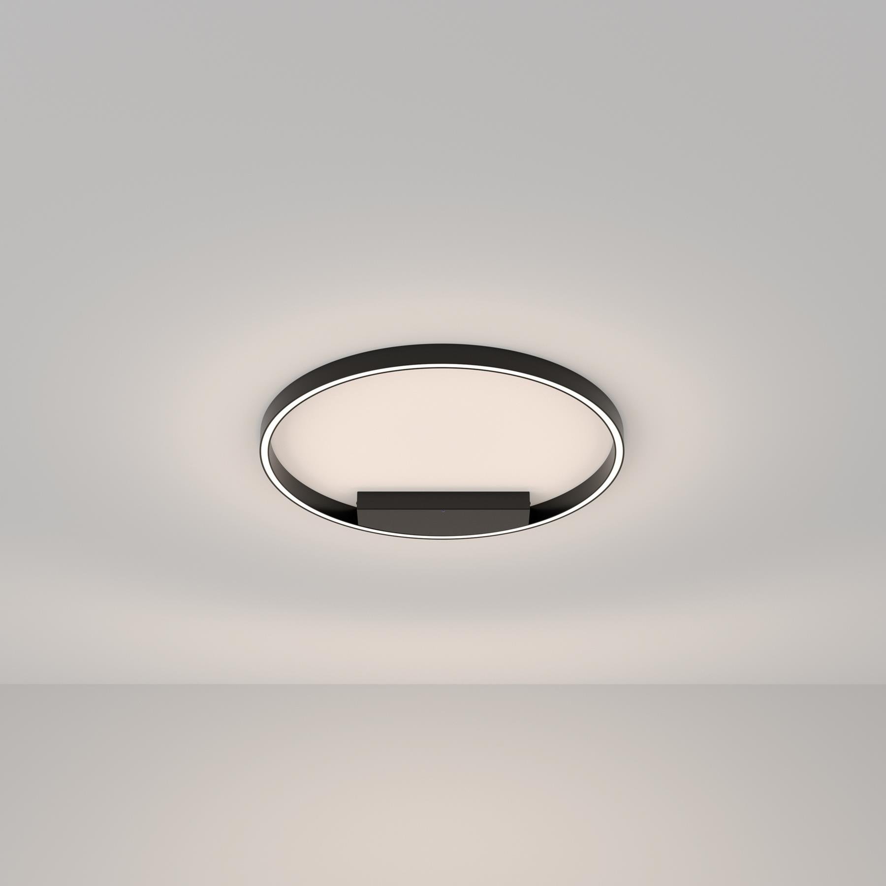 Maytoni - Plafondlamp Rim - Zwart - Ø60