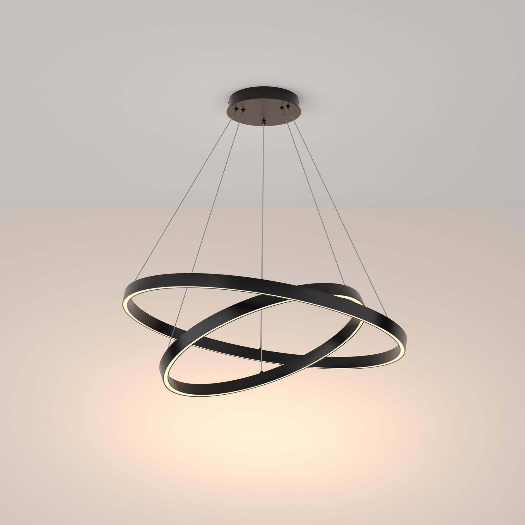 Maytoni - Hanglamp Rim - Zwart - Ø80