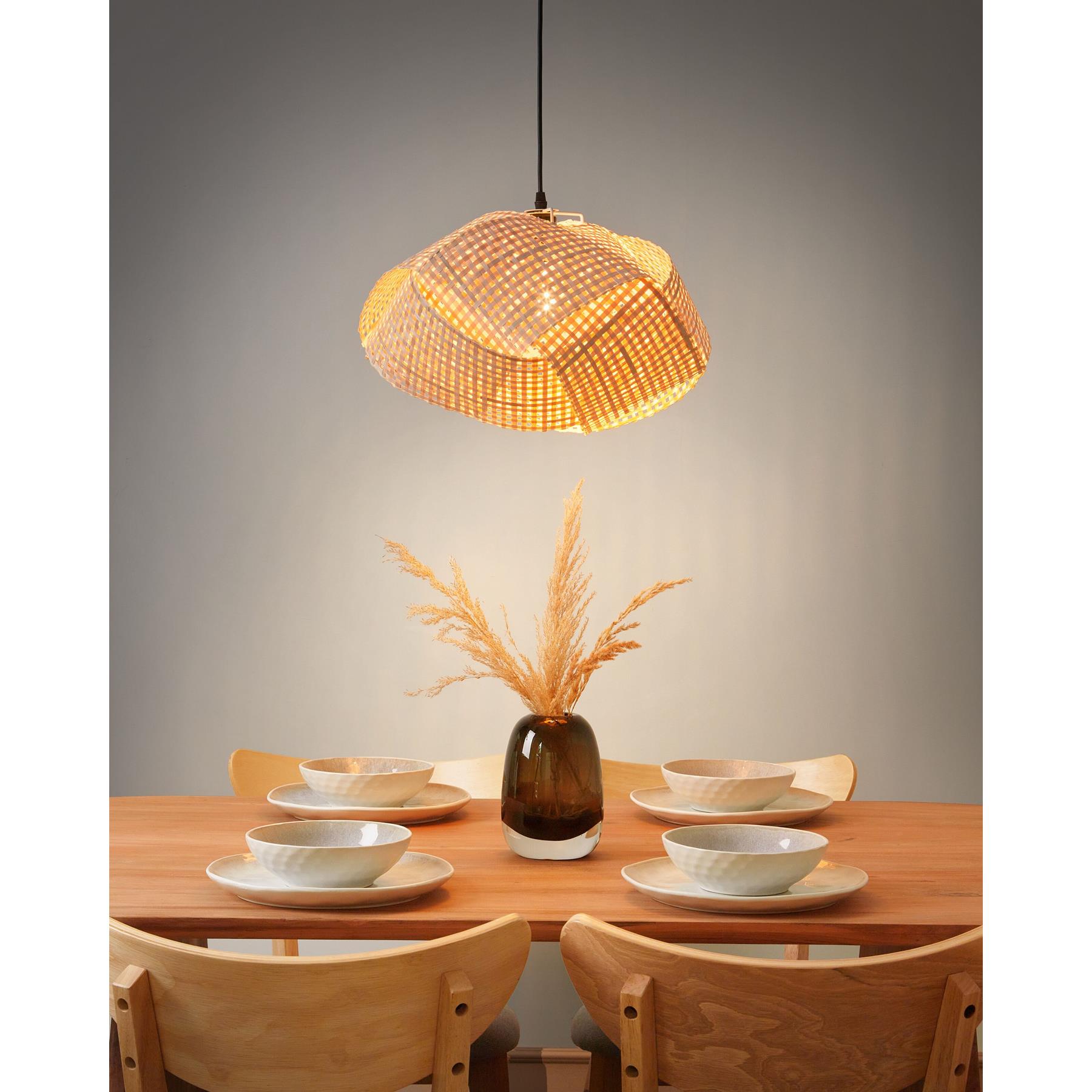 Beliani - HALIL - Hanglamp - Natuurlijk - Bamboe
