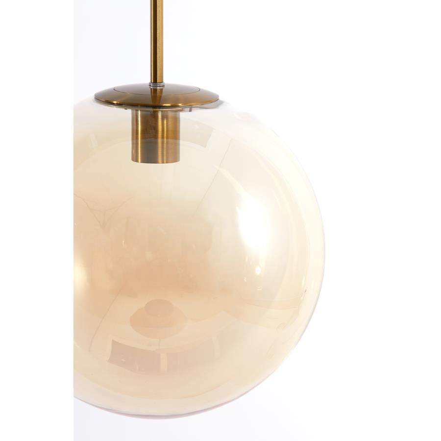 Light&living Hanglamp 3L 120x30x30 cm MEDINA glas amber+goud
