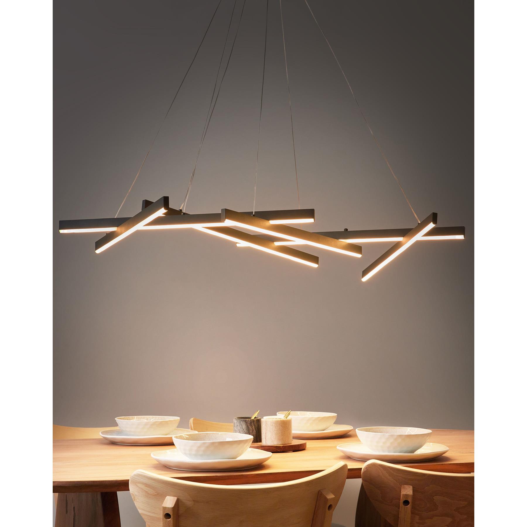 Beliani - KANDRA - Hanglamp LED - Zwart - Metaal