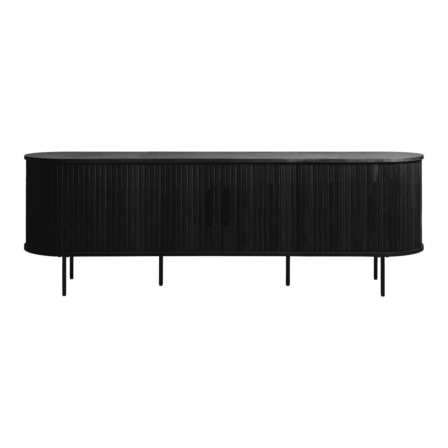 by fonQ Alon Tv-meubel - B 180 cm - Zwart Eiken