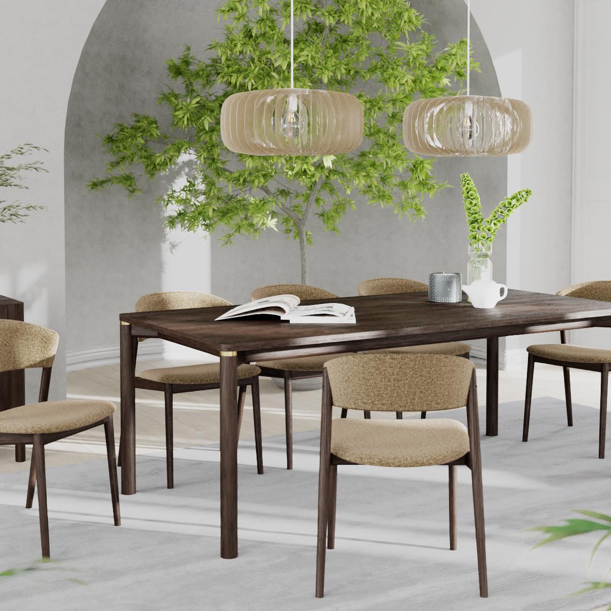 by fonQ Robine Eettafel 180 x 95 cm - Espresso