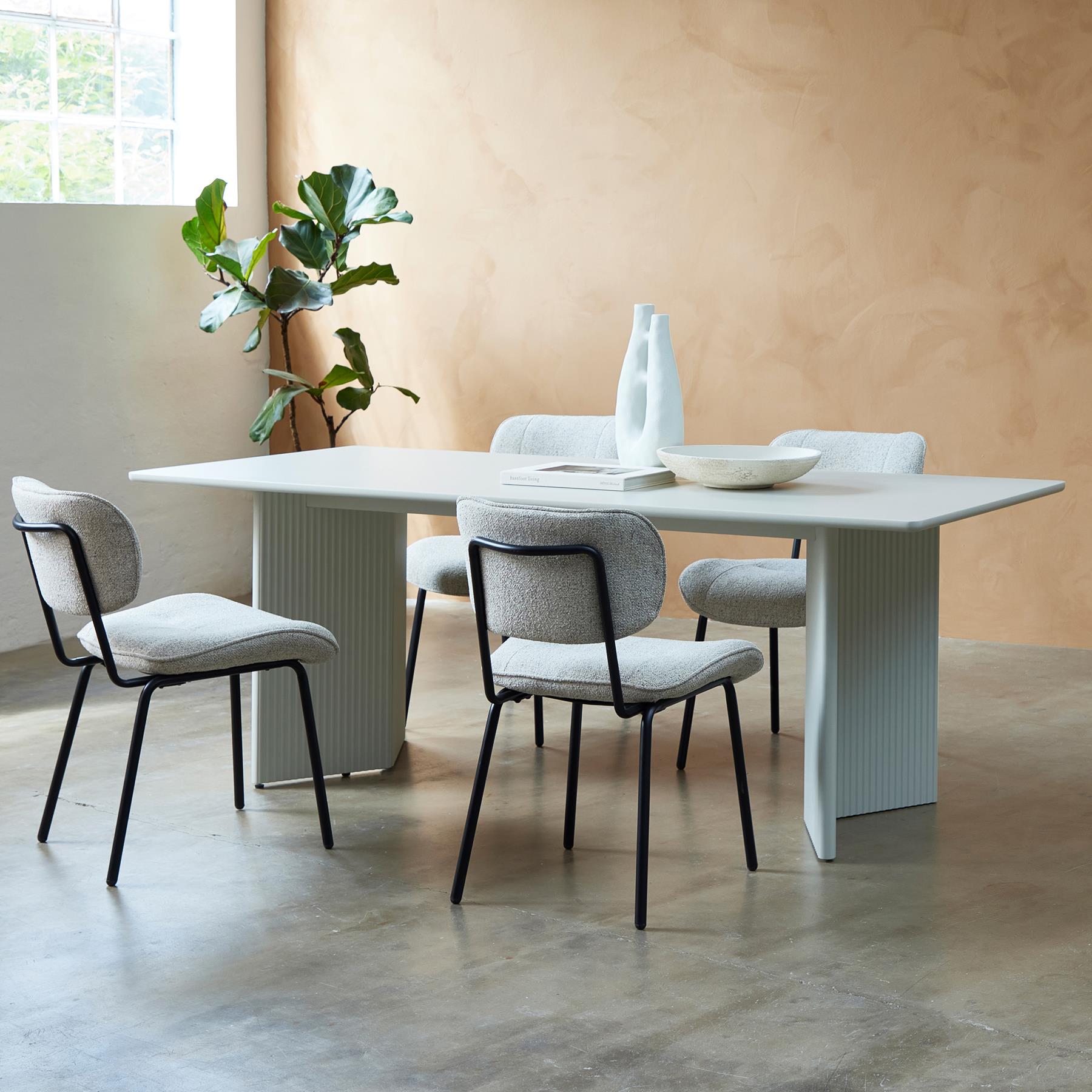 by fonQ Staple Eettafel 200 x 90 cm - Greige 