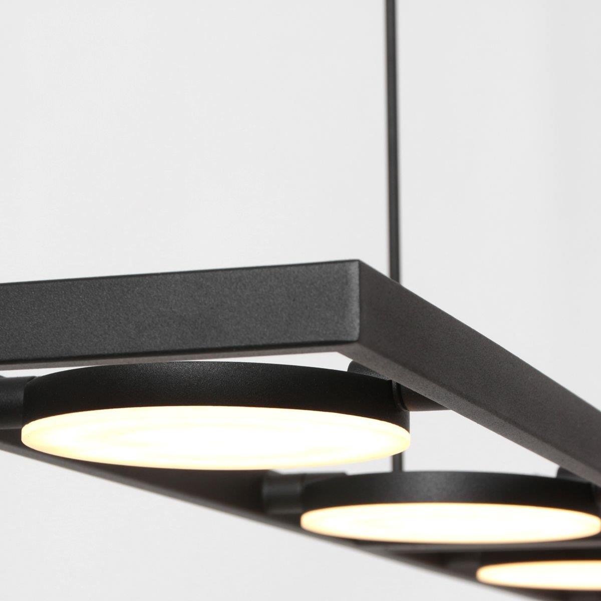 Steinhauer Hanglamp Soleil 4 lichts L 120 cm zwart