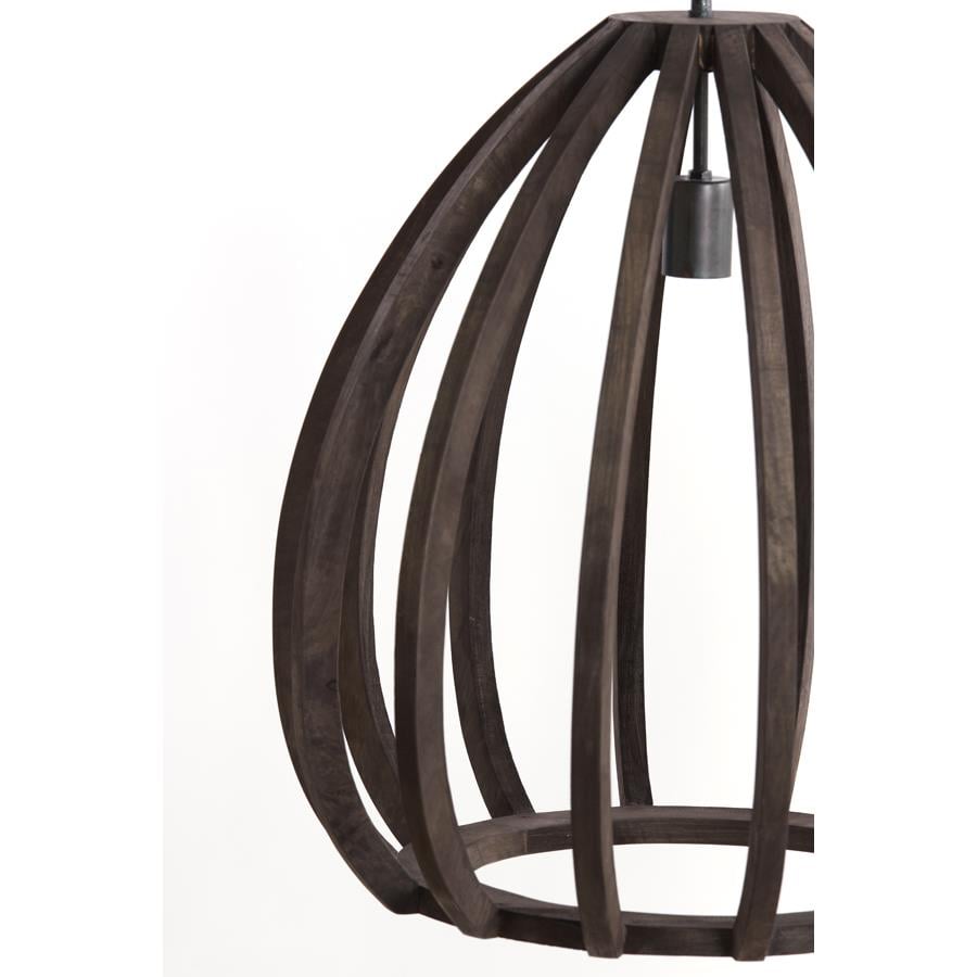 Light&living Hanglamp Ø40x42 cm BARSIA hout donker bruin