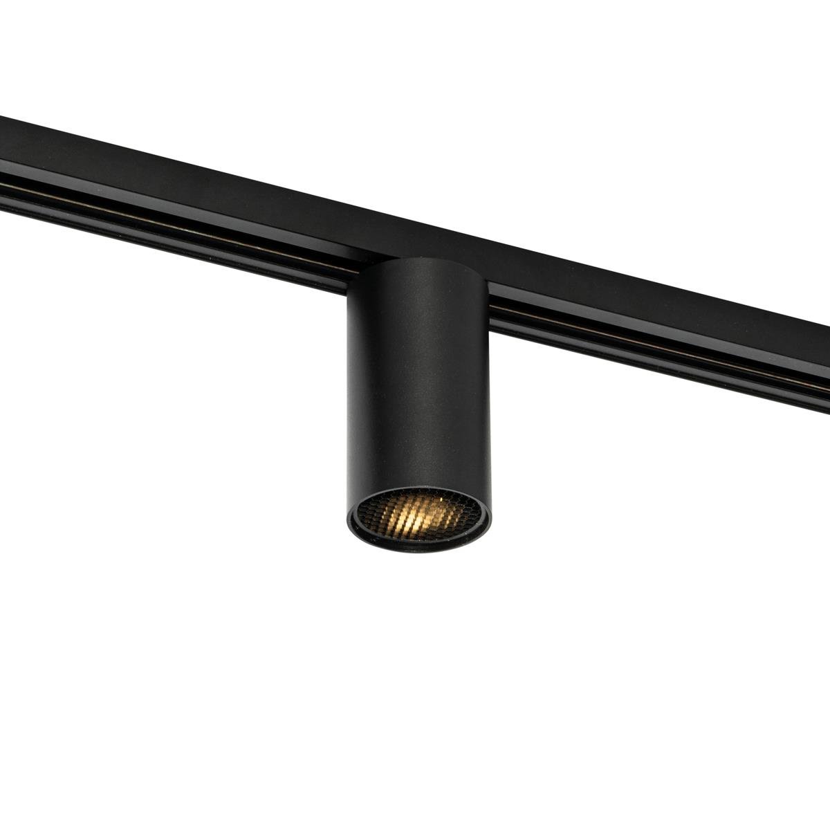 QAZQA Moderne spot zwart voor railsysteem 1-fase GU10 35mm - Iconic