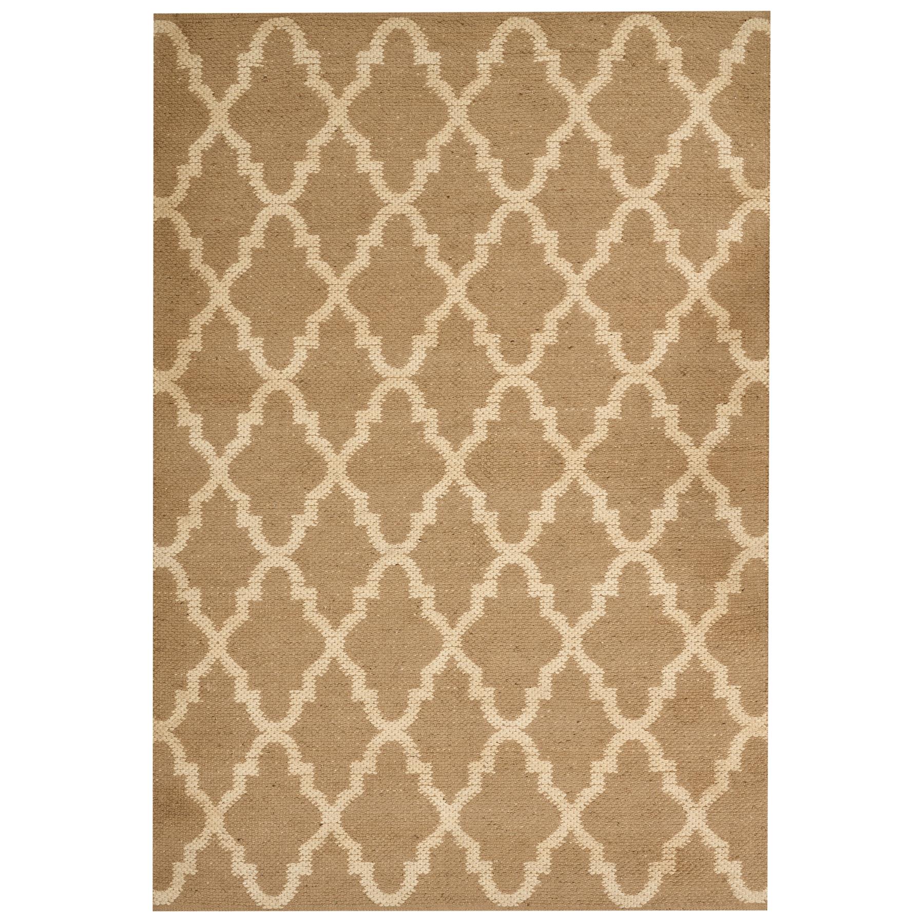 Beliani - MERMER - Laagpolig vloerkleed - Beige - 160 x 230 cm - Jute