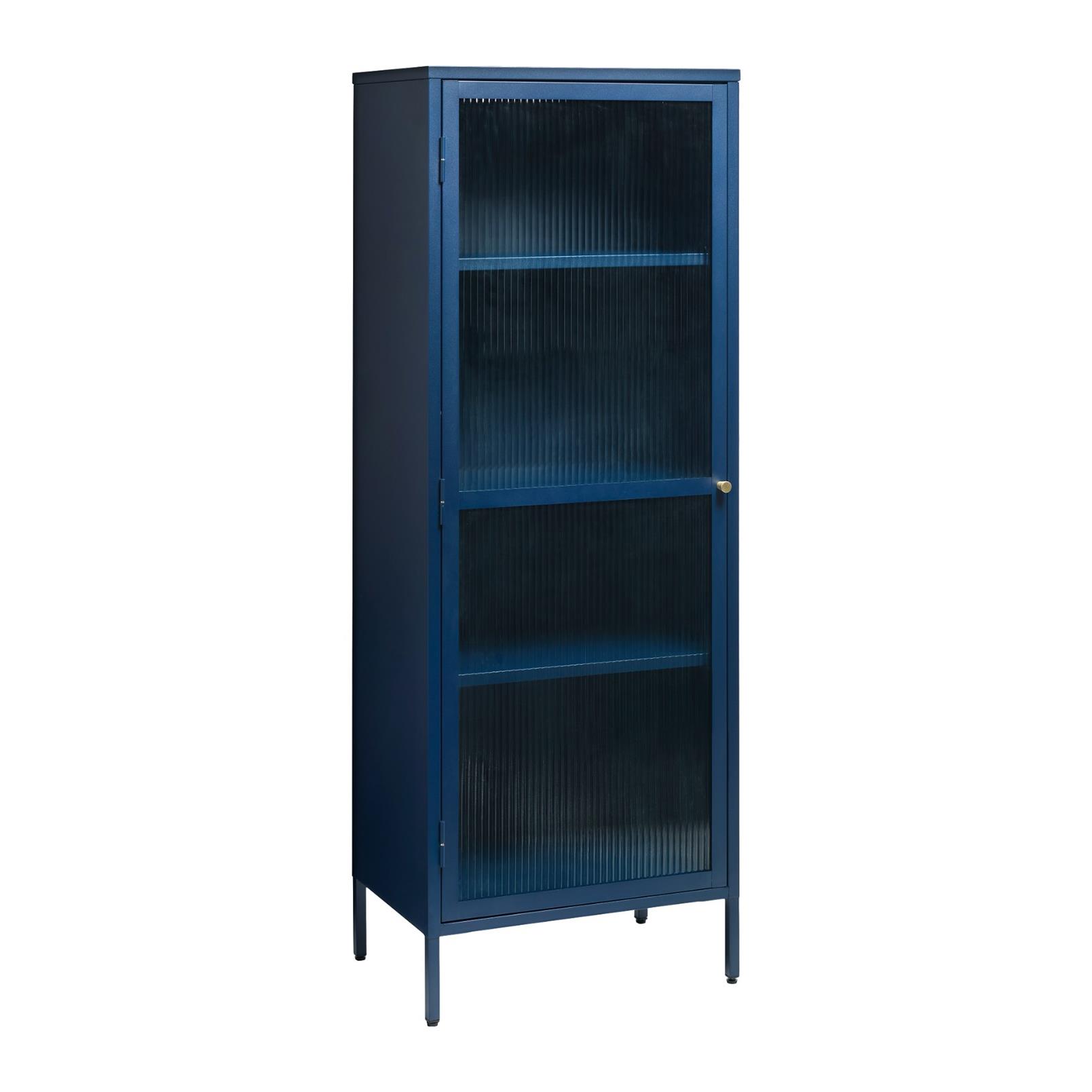 by fonQ Opal Vitrinekast - H 160 cm - Navy