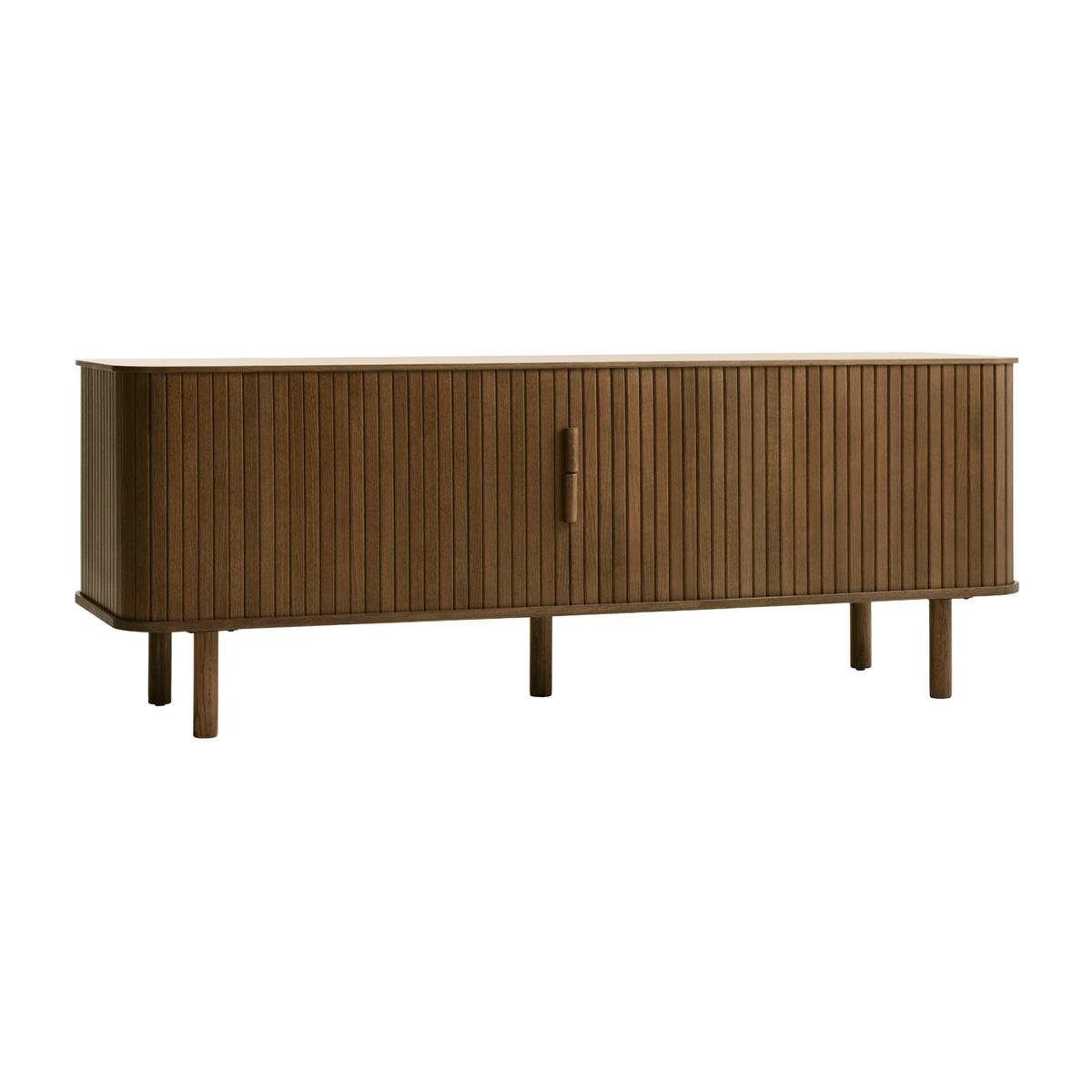by fonQ Splinted Tv-meubel - Smoked Eiken