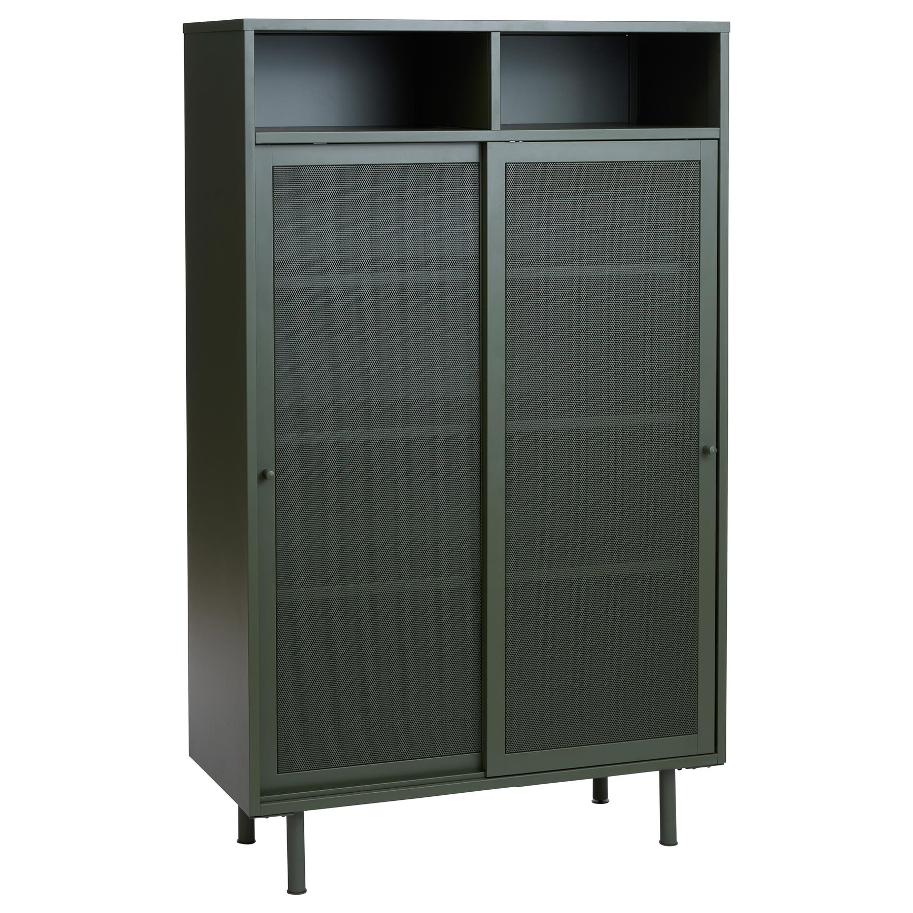 by fonQ Tibbe Opbergkast - H 140 cm - Olijfgroen