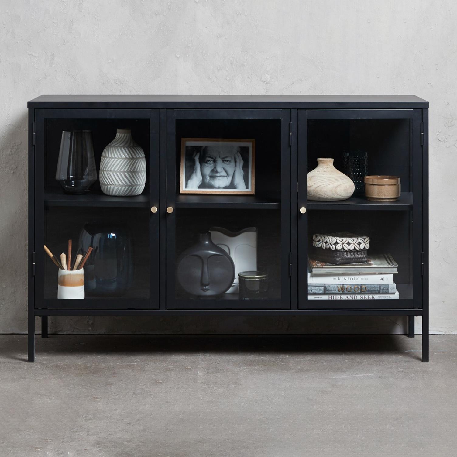 by fonQ Fort Dressoir 3-Deurs - Zwart