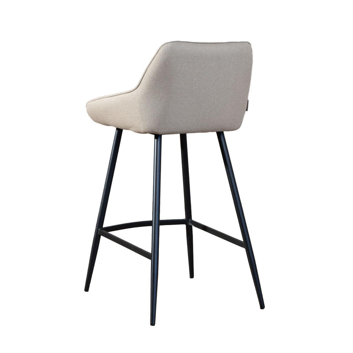 Bronx71 Scandinavische barkruk Lova gerecyclede stof taupe 68 cm