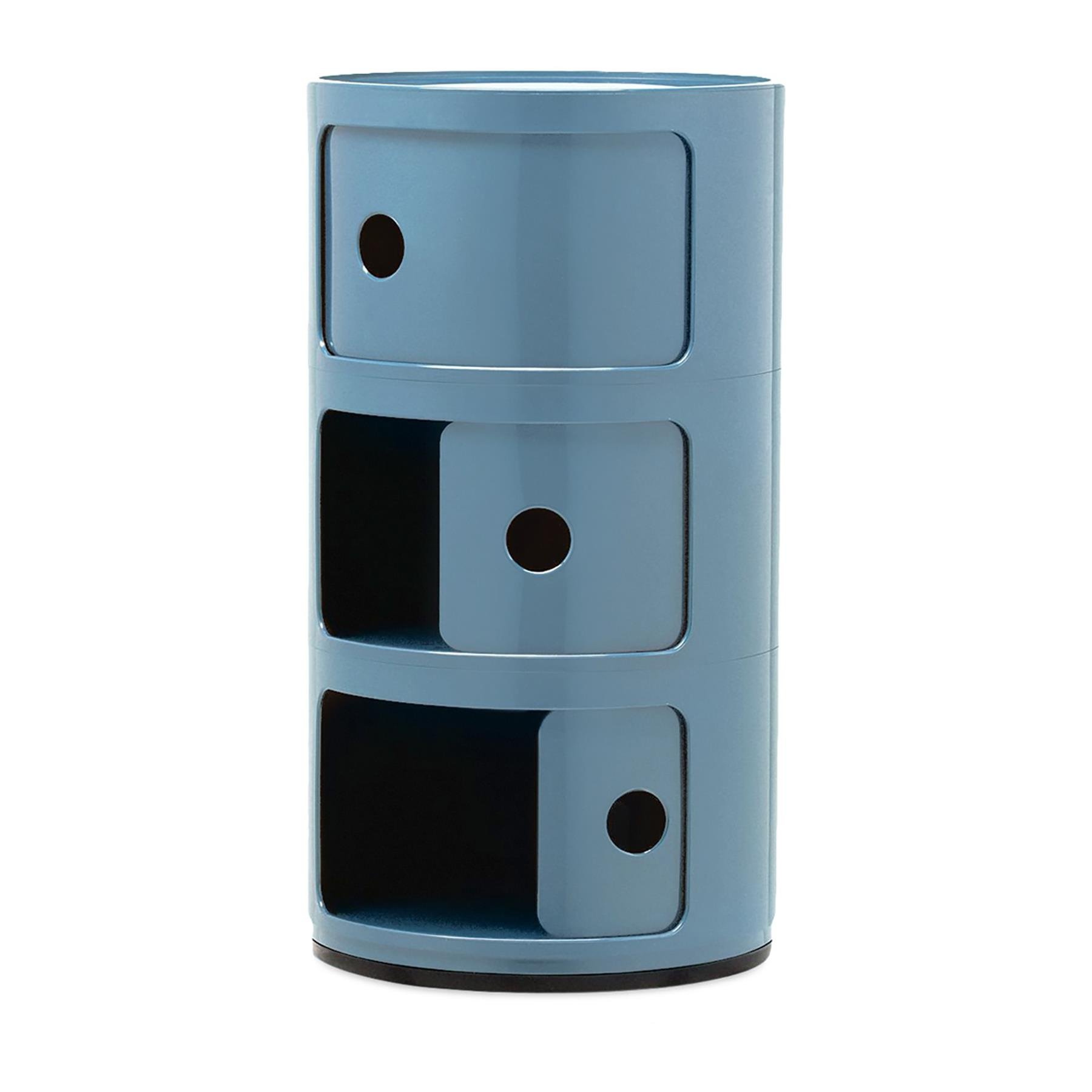 Kartell Componibili Kast - 3 Modules - Azuurblauw