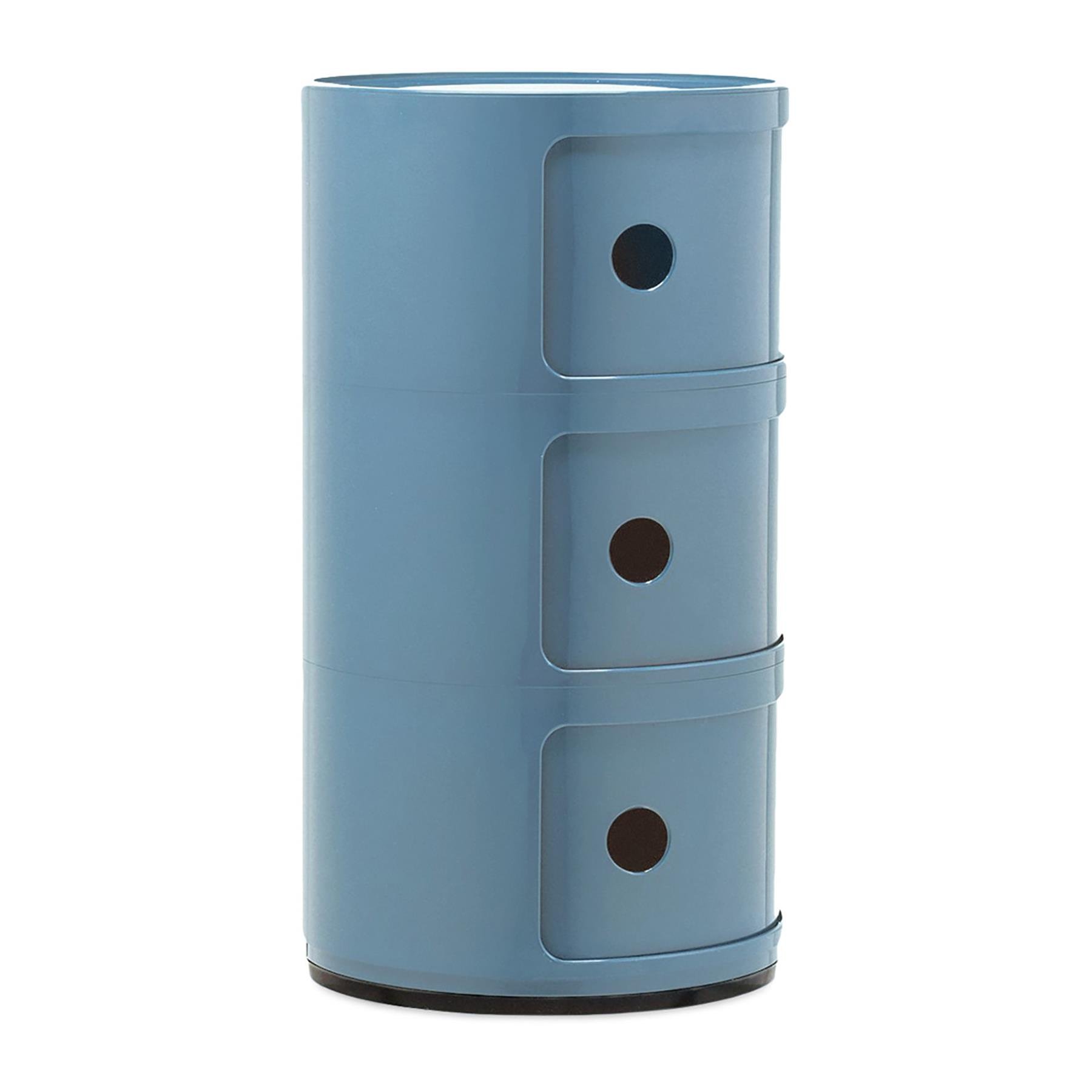 Kartell Componibili Kast - 3 Modules - Azuurblauw