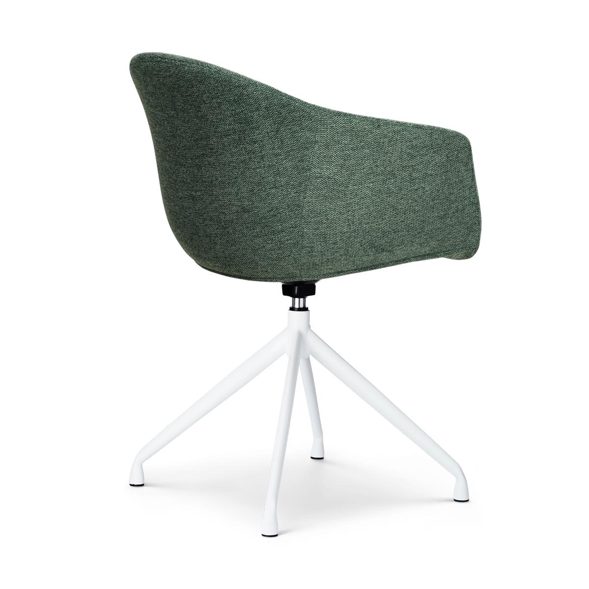 Nolon Nola-Otis Draaibare Eetkamerstoelen Set - Donkergroen - Wit