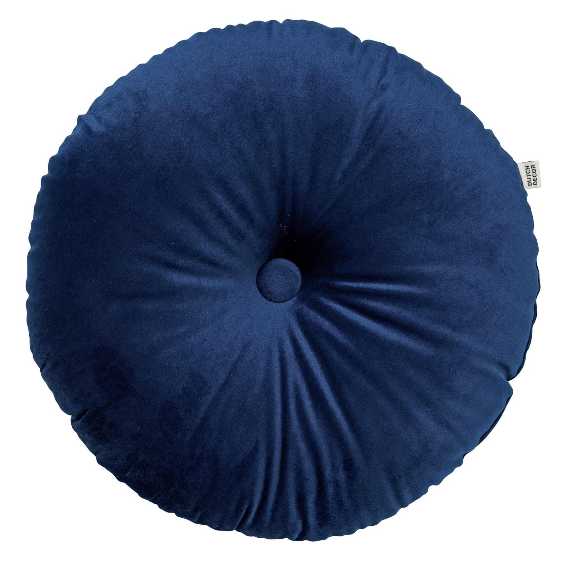 Dutch Decor sierkussen OLLY - Ø40 cm Insignia Blue