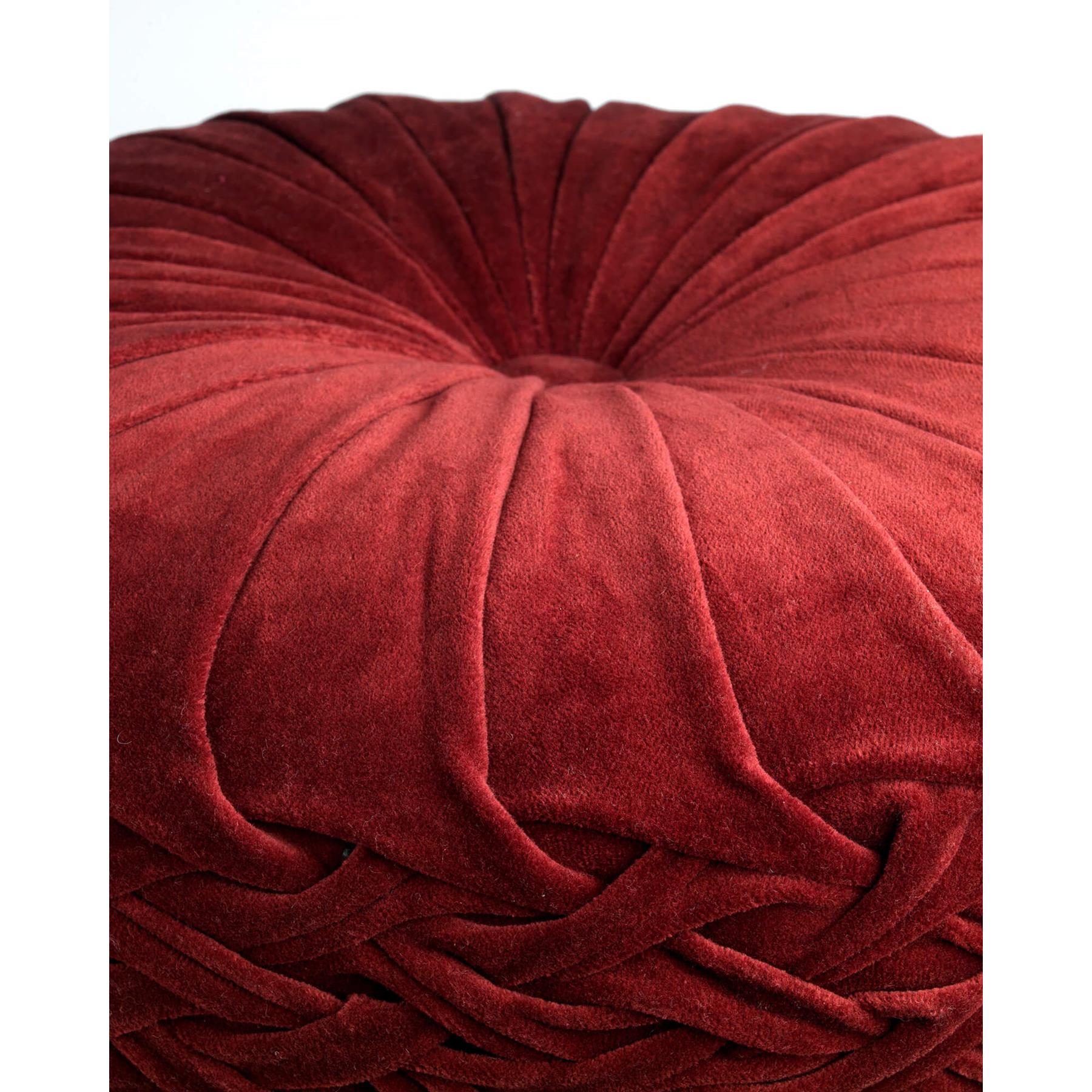 Dutch Decor sierkussen KAJA - Ø40 cm Merlot