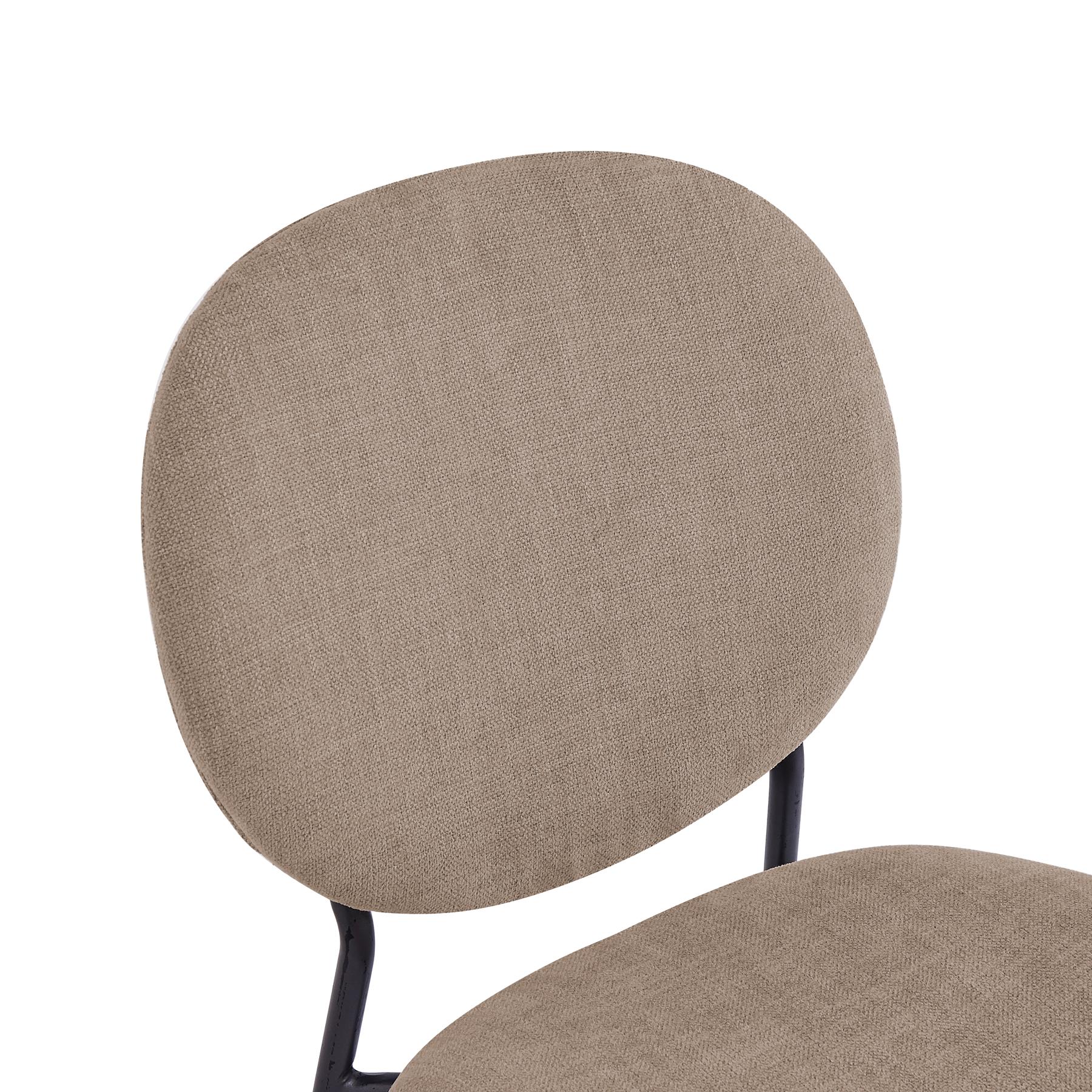 by fonQ Loop Eetkamerstoel Chenille - Taupe