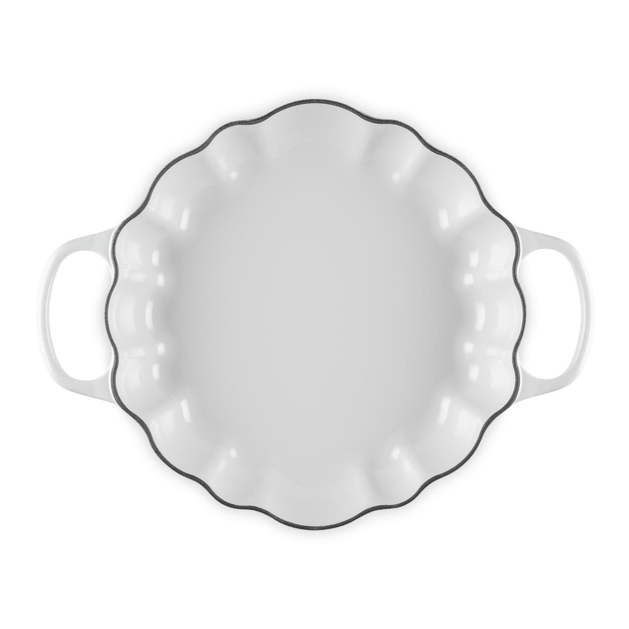 Le Creuset Campagnard Pompoen Braad/Stoofpan Ø 28 cm - Wit