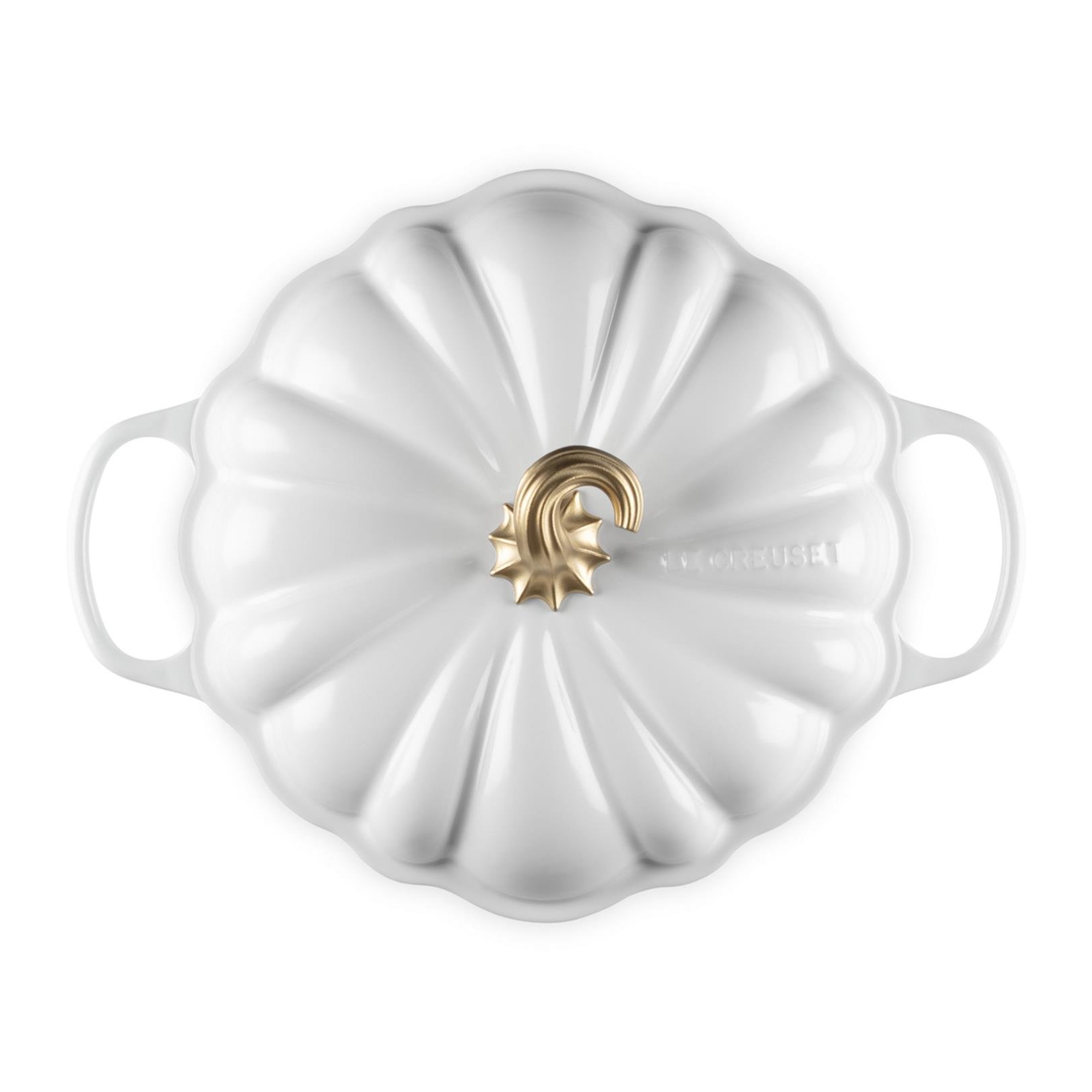 Le Creuset Campagnard Pompoen Braad/Stoofpan Ø 28 cm - Wit