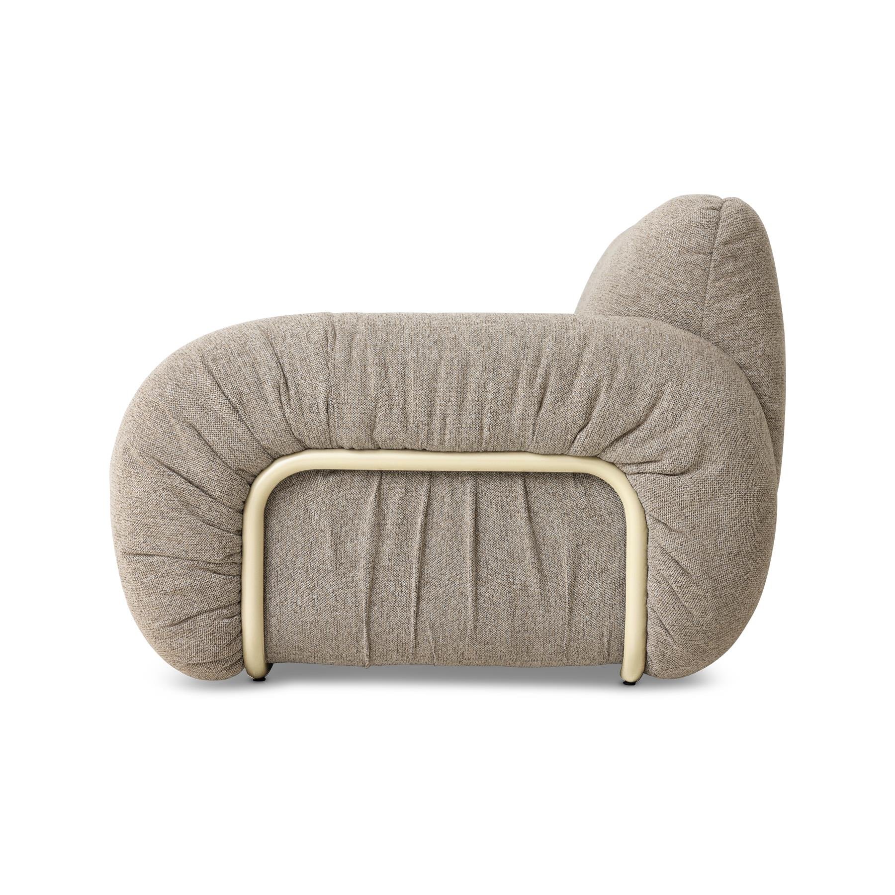 HKliving Arc Lounge Fauteuil Sneak - Beige