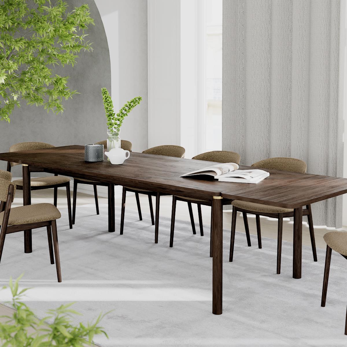 by fonQ Robine Verlengblad Eettafel - Espresso - 1st.