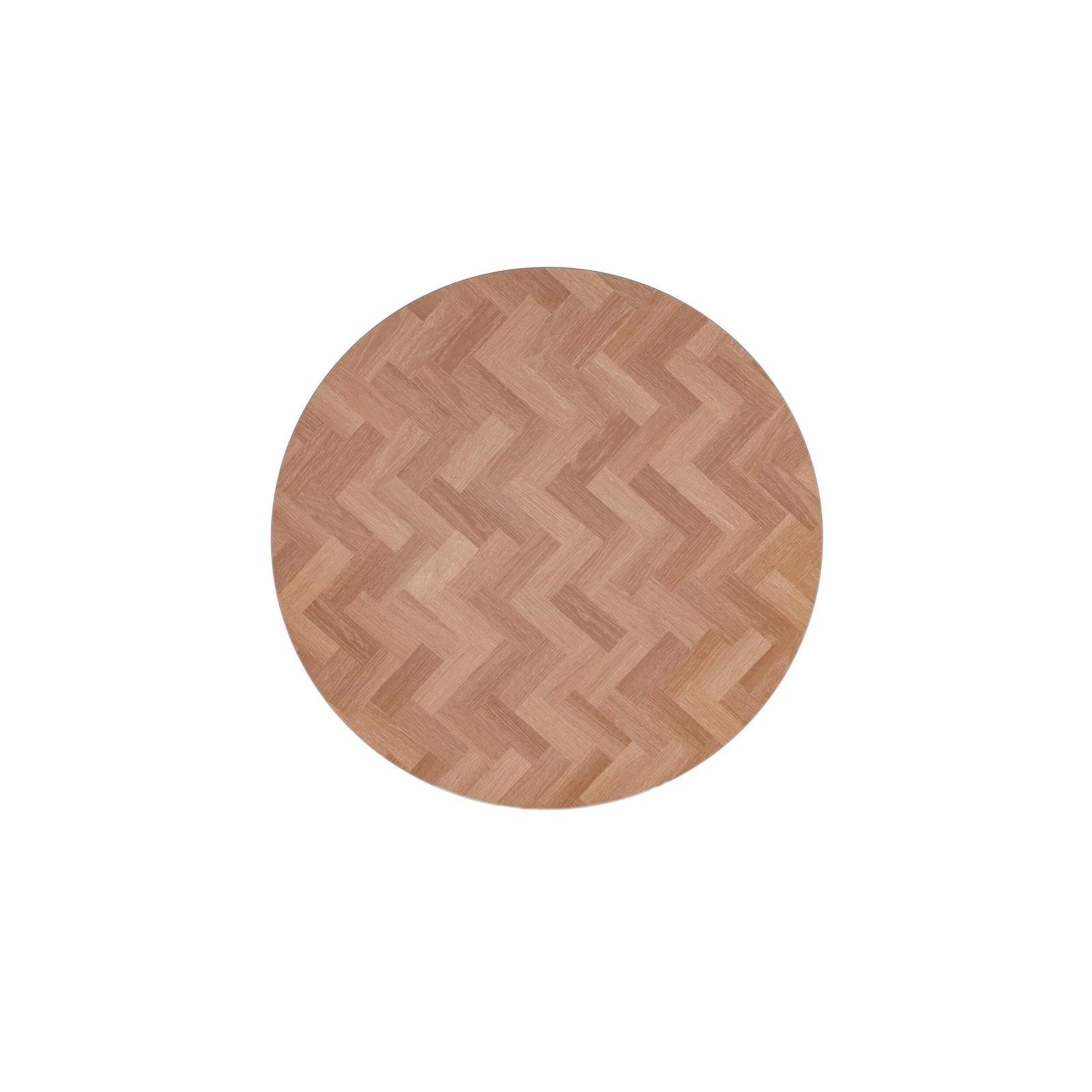 MaximaVida rond tafelblad Copenhagen 58 cm - HPL fishbone look