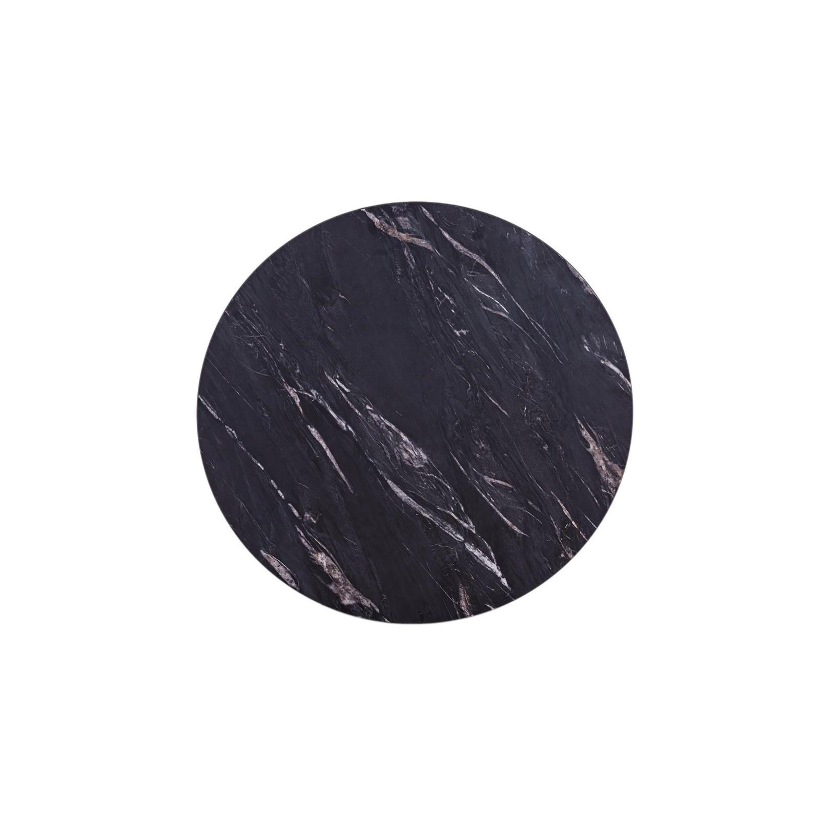 MaximaVida rond tafelblad Firenze 45 cm - zwart HPL marmer look