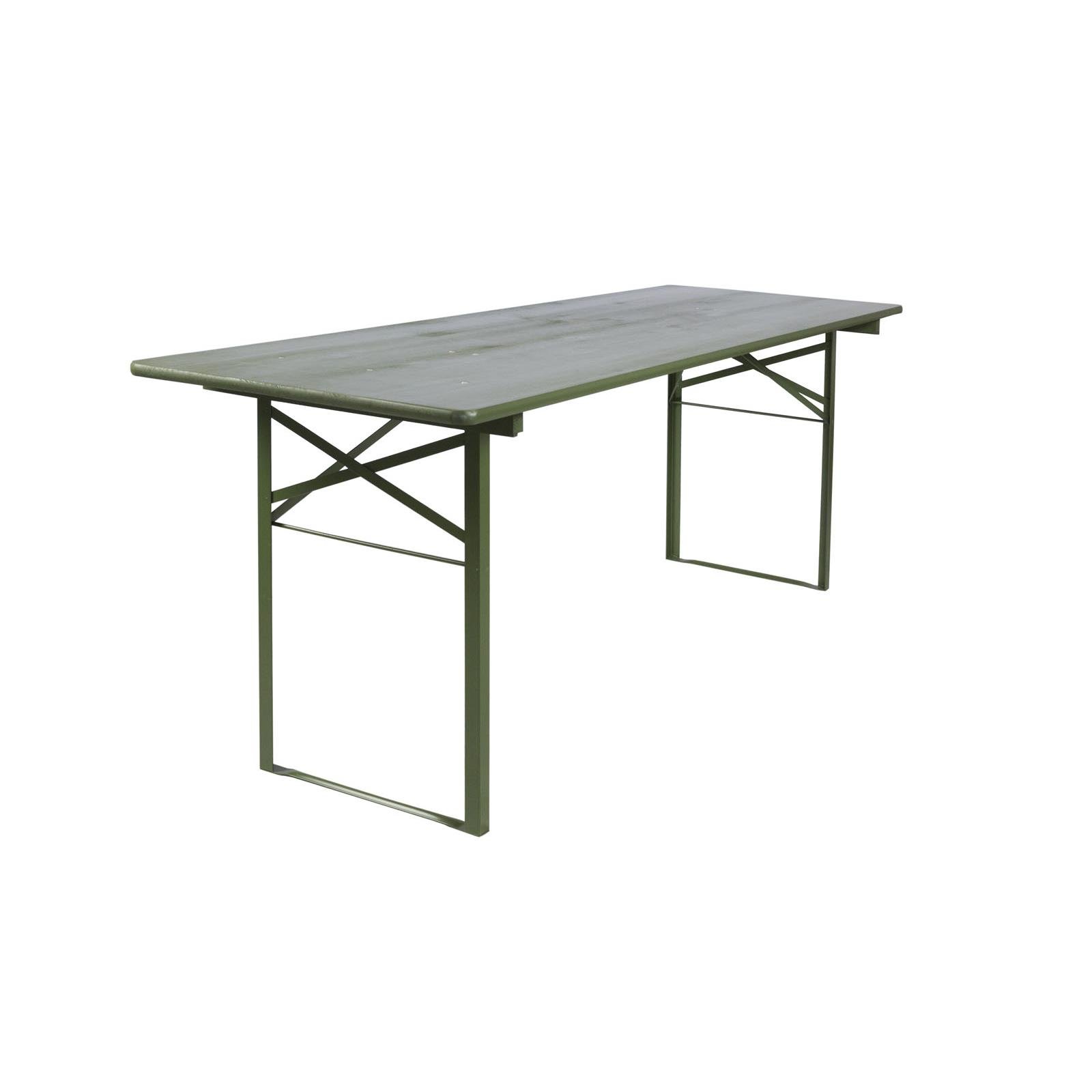 inklapbare biertafel Berlijn 200 x 70 cm olijfgroen