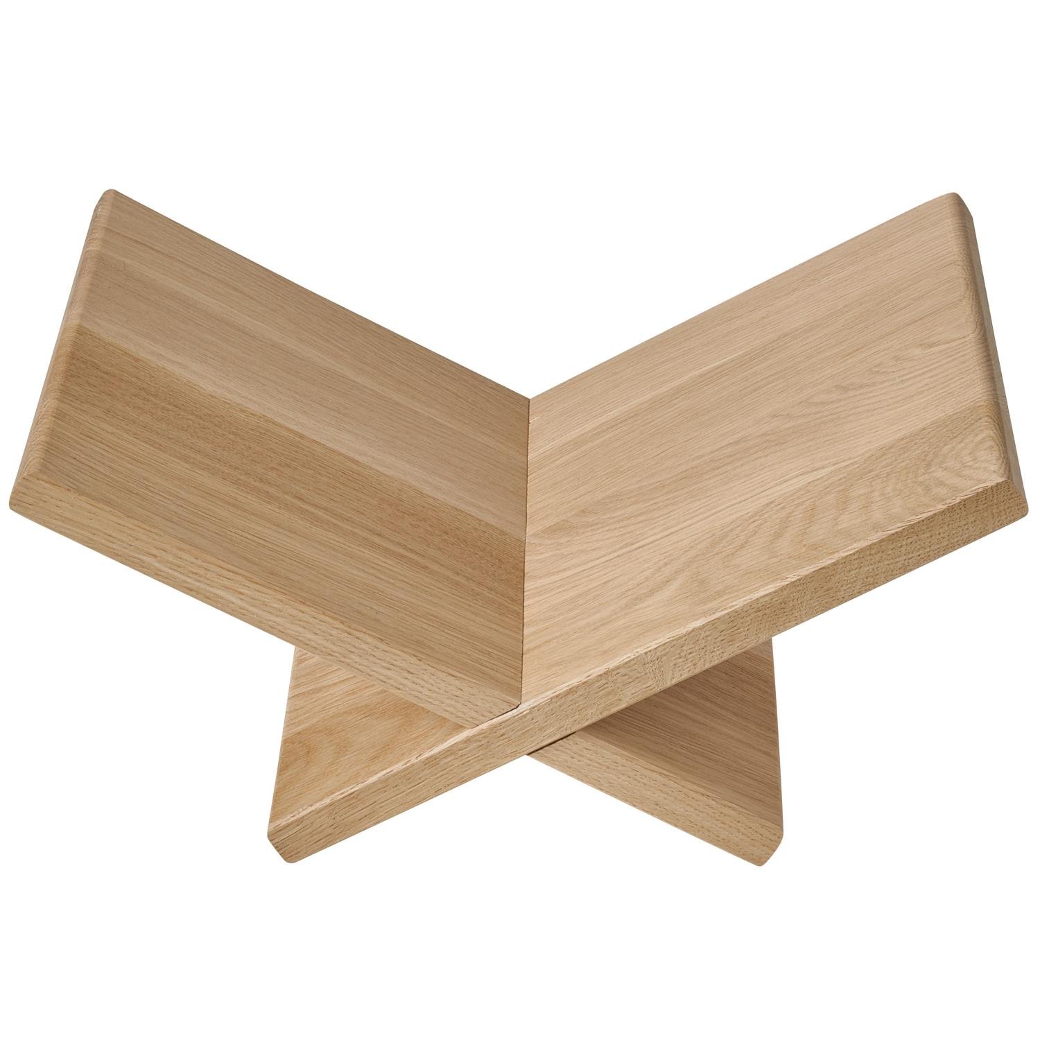 WOOOD Jet Boekenstandaard - Eiken - Naturel - 19x40x26