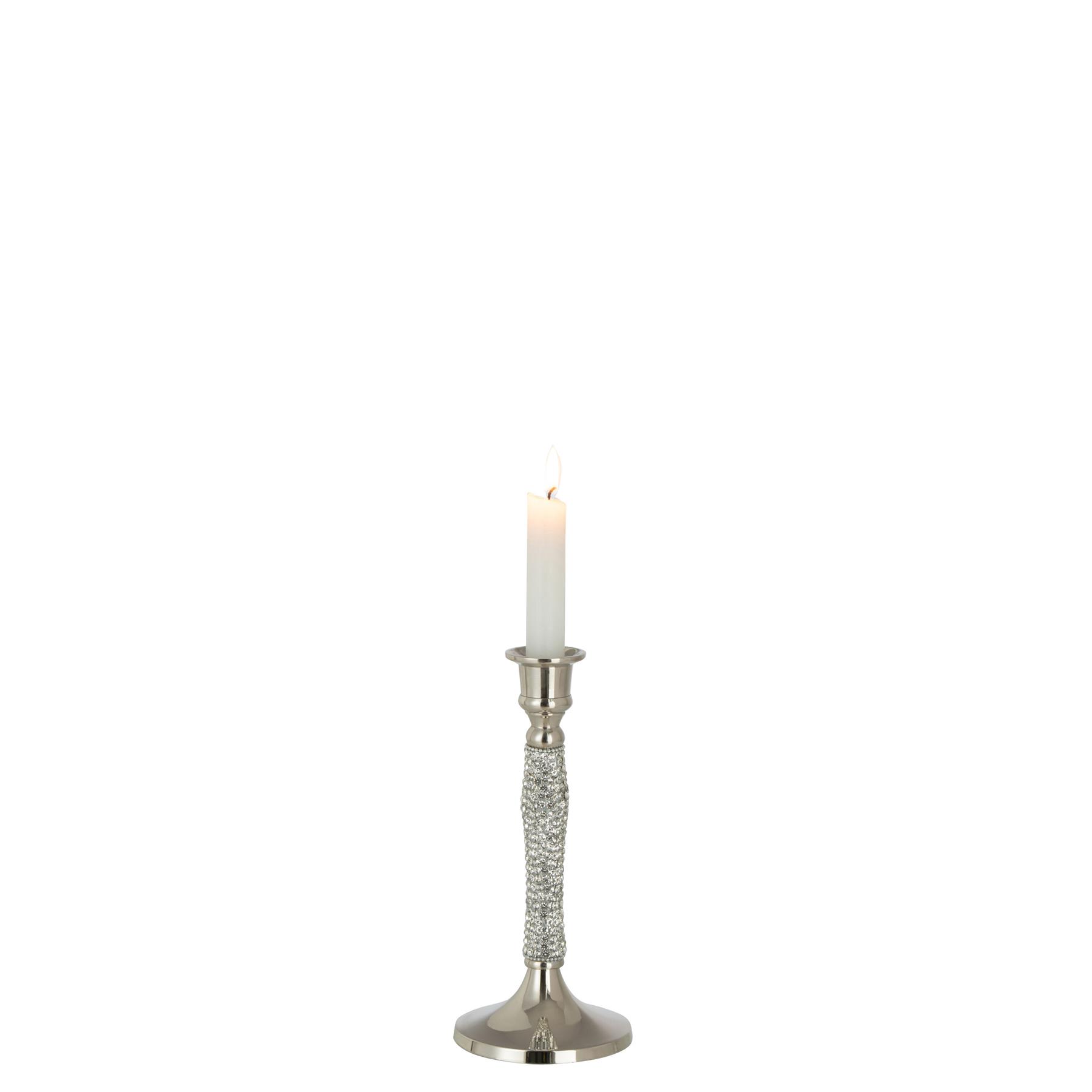 J-Line kandelaar Diamant - aluminium - zilver - small