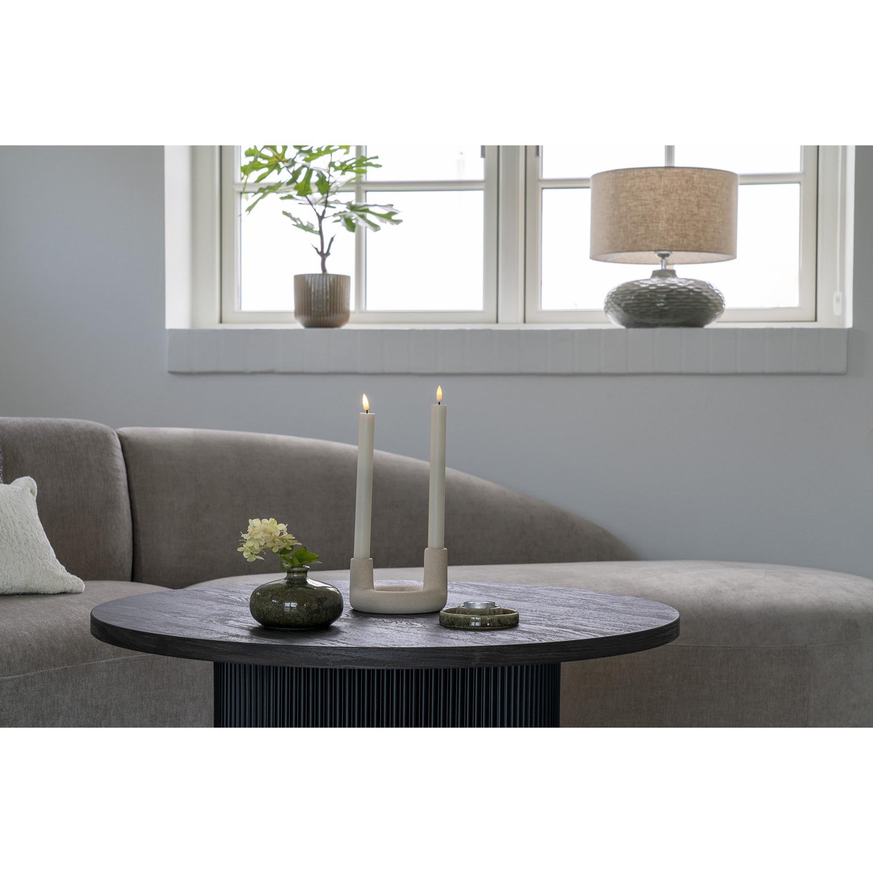 QUVIO Kandelaar beige – Keramiek – Beige