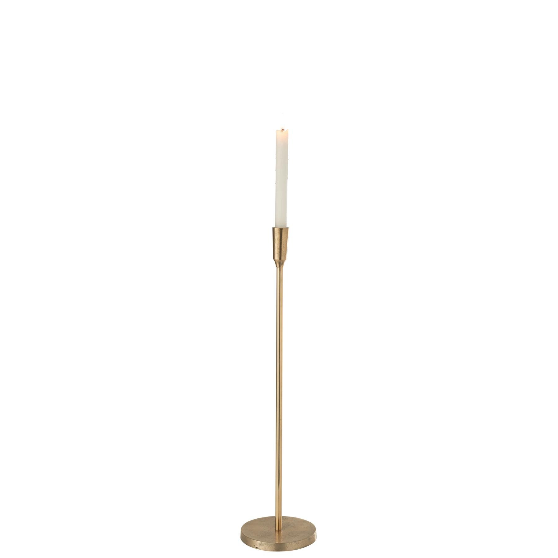 J-Line kandelaar - metaal - goud - medium