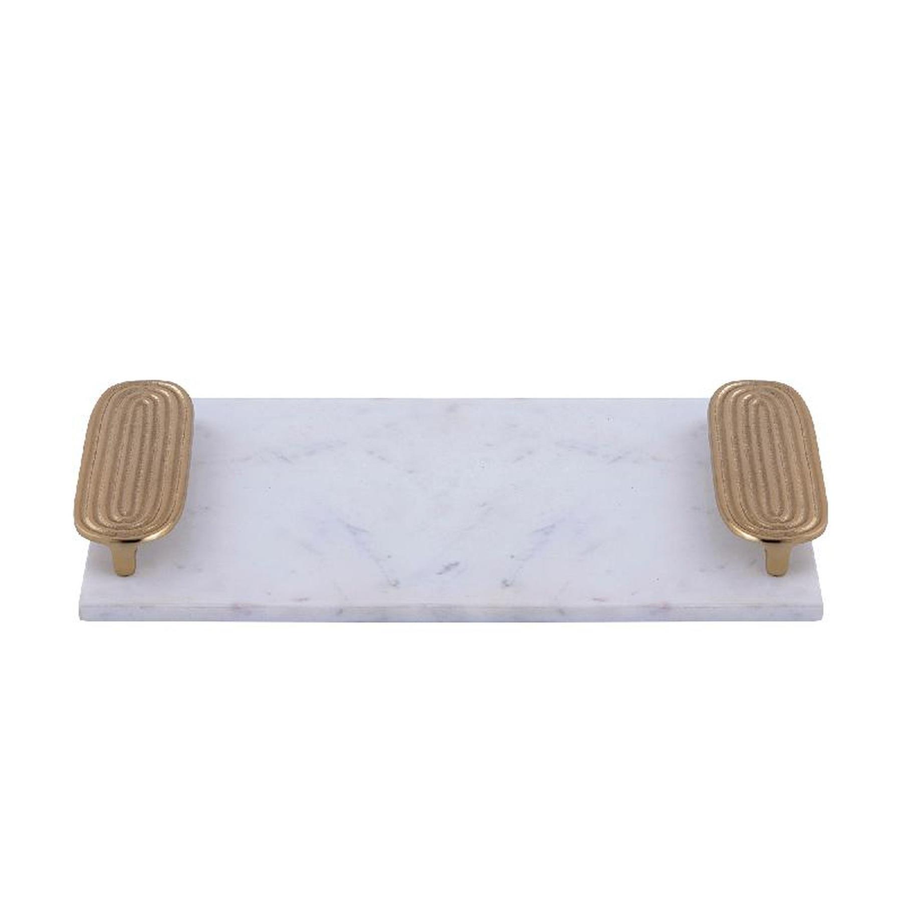 PTMD Plateau Dez - 45x25x5 cm - Marmer - Goud