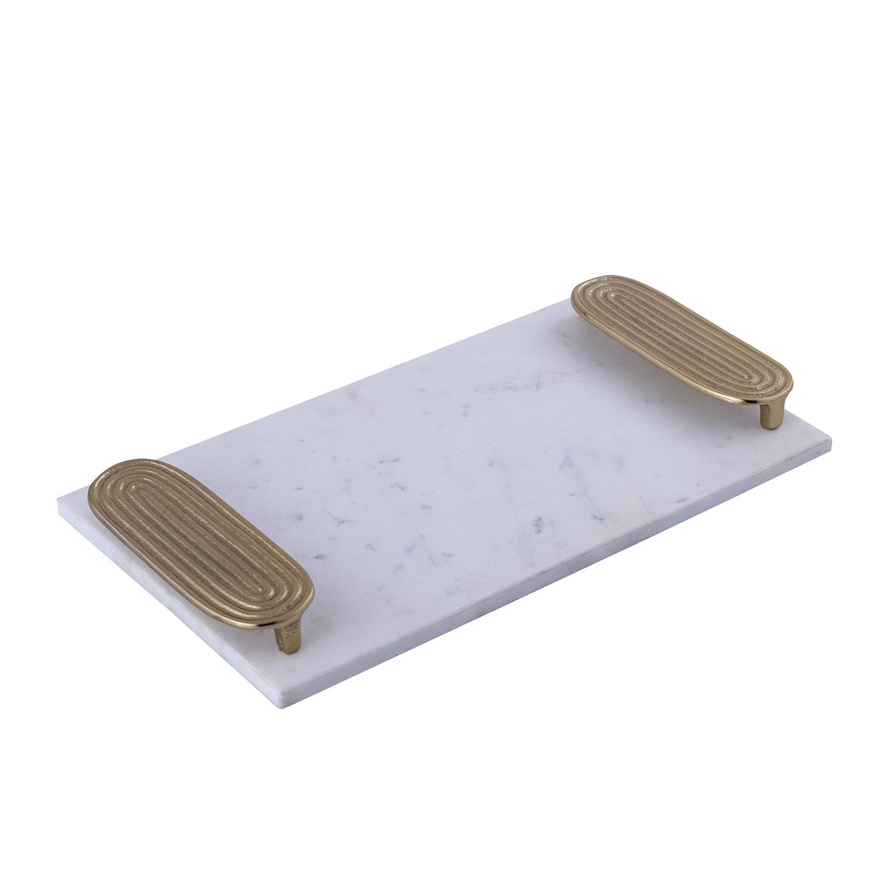 PTMD Plateau Dez - 45x25x5 cm - Marmer - Goud