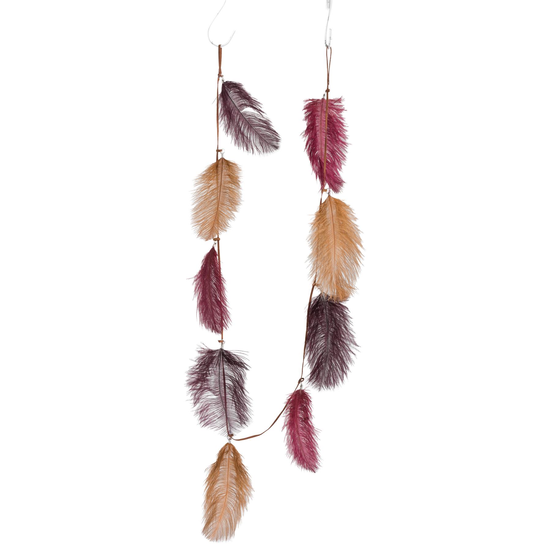 J-Line slinger Pluim - roze|bordeaux|oker