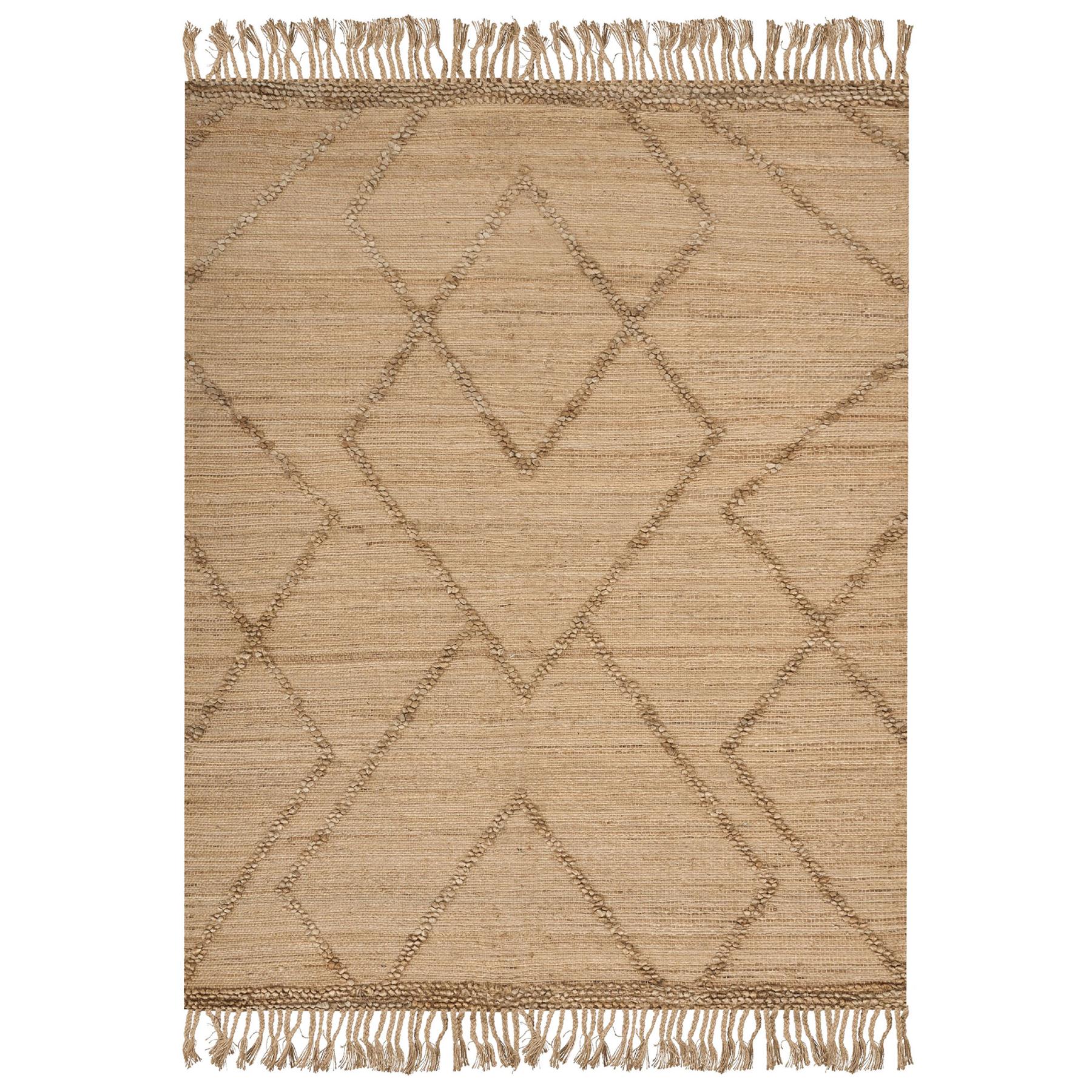 Beliani - HANDERE - Vloerkleed - Beige - 160 x 230 cm - Jute