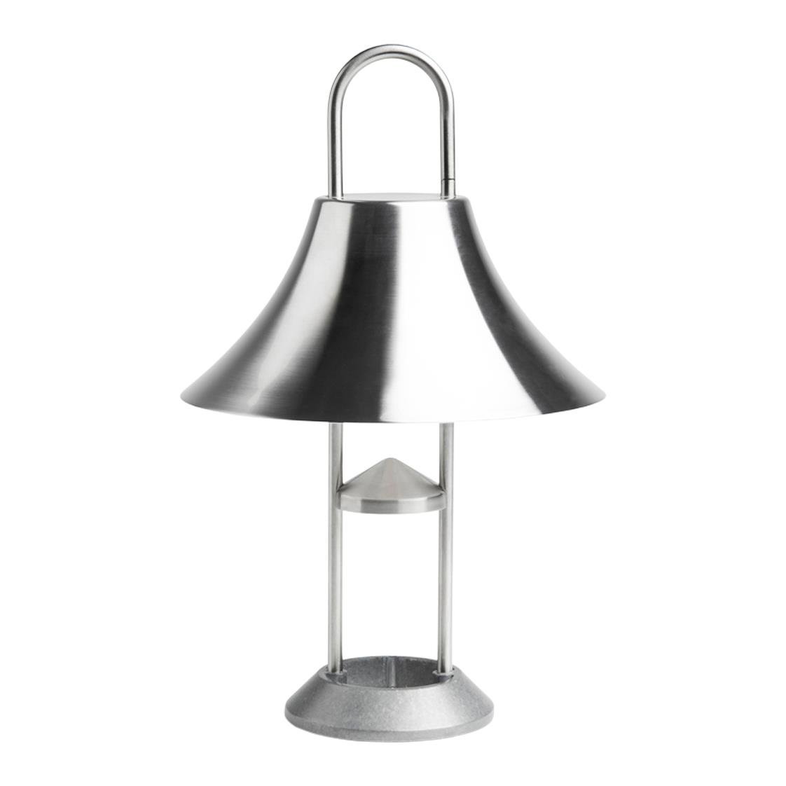 HAY Mousqueton Oplaadbare Tafellamp - Stainless Steel