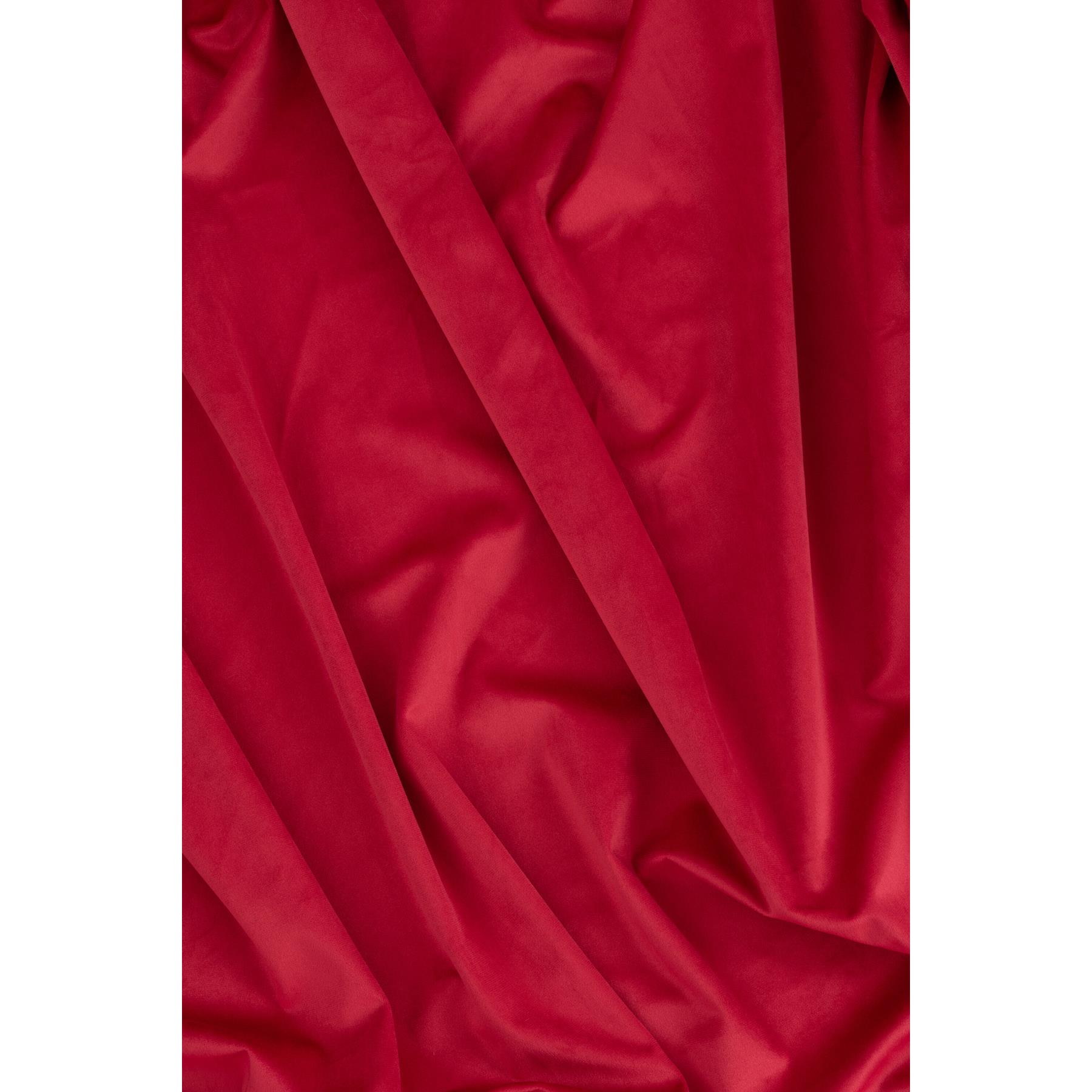 J-Line Stof Lang Velvet Framboos Roze