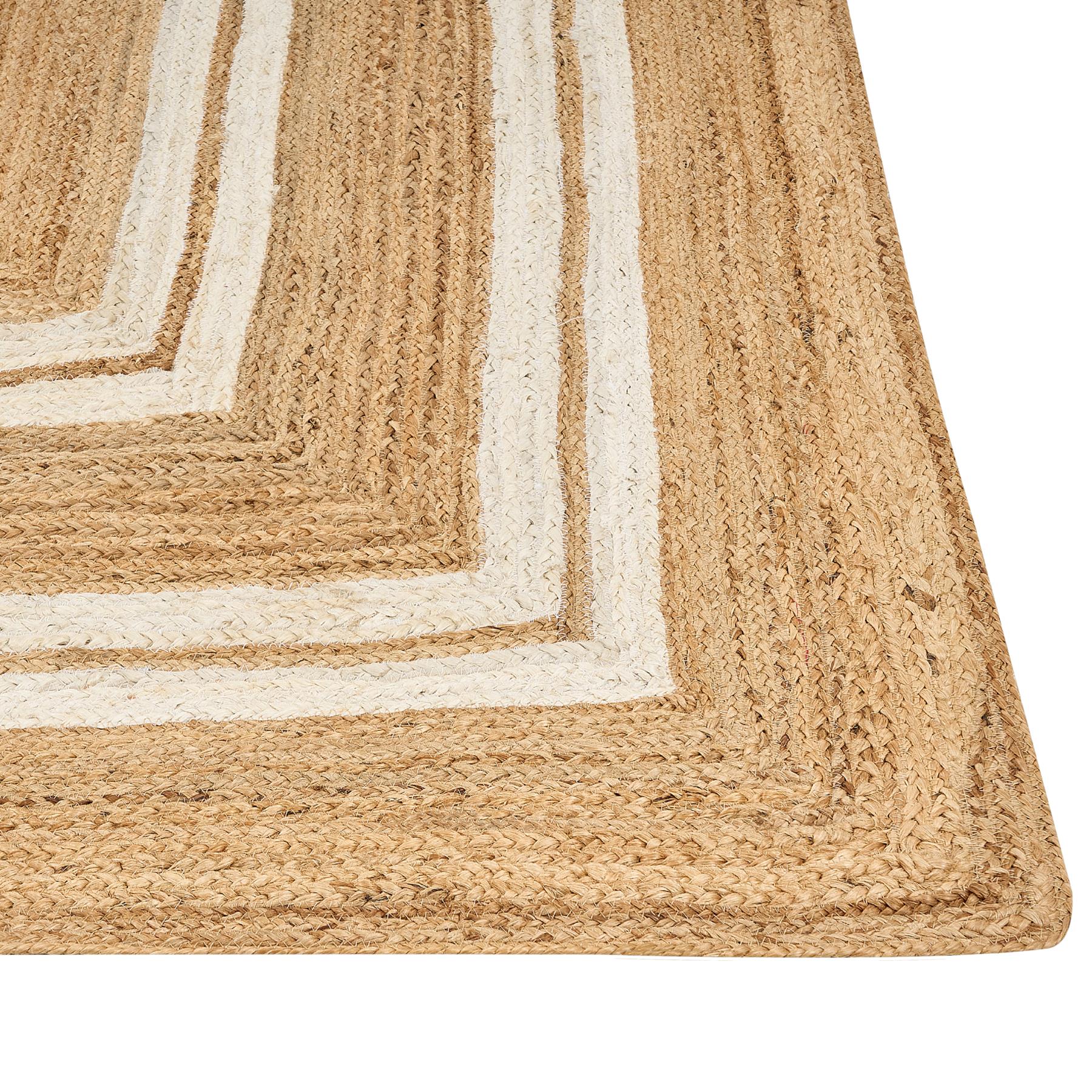 Beliani - ELMALI - Laagpolig vloerkleed - Beige - 160 x 230 cm - Jute