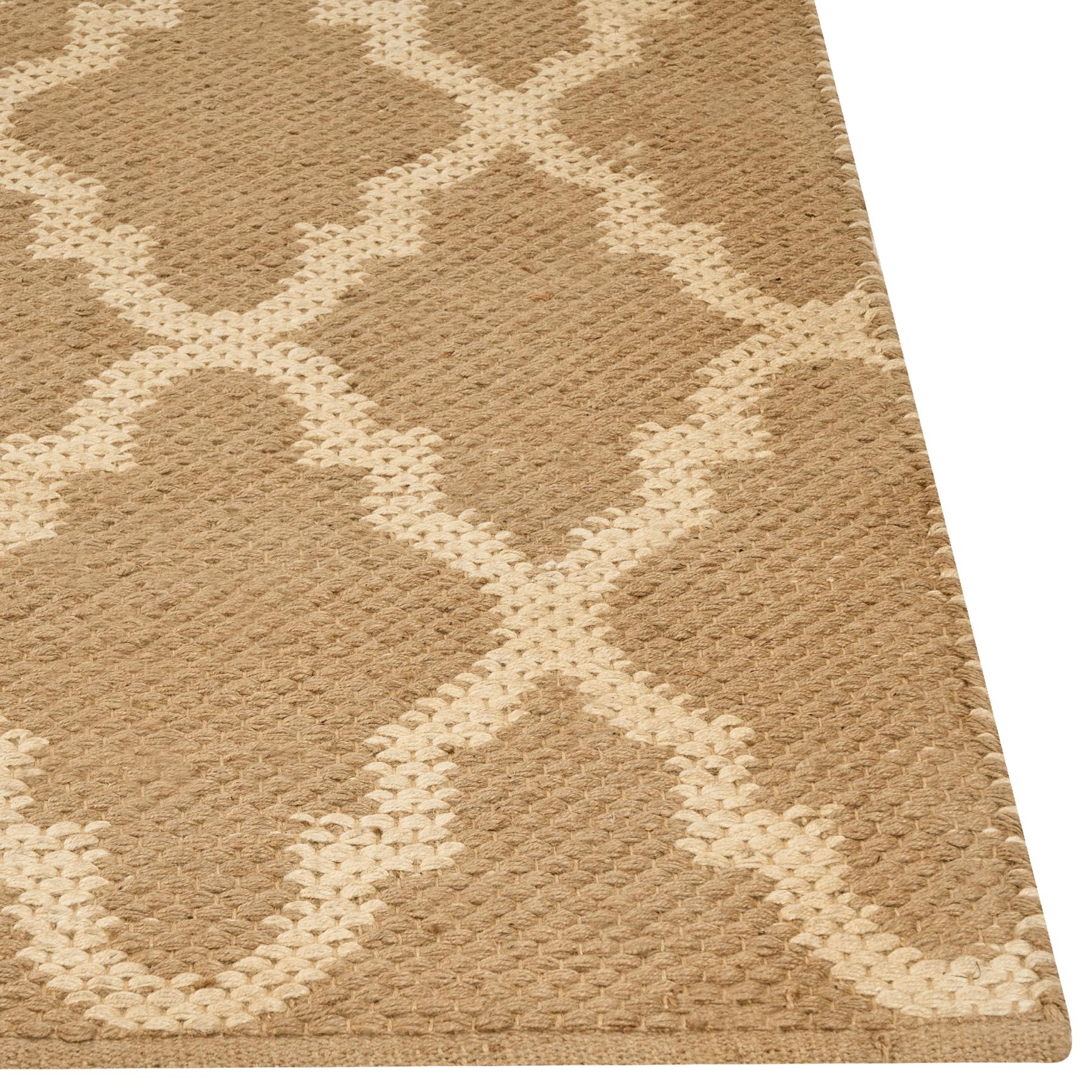 Beliani - MERMER - Laagpolig vloerkleed - Beige - 160 x 230 cm - Jute