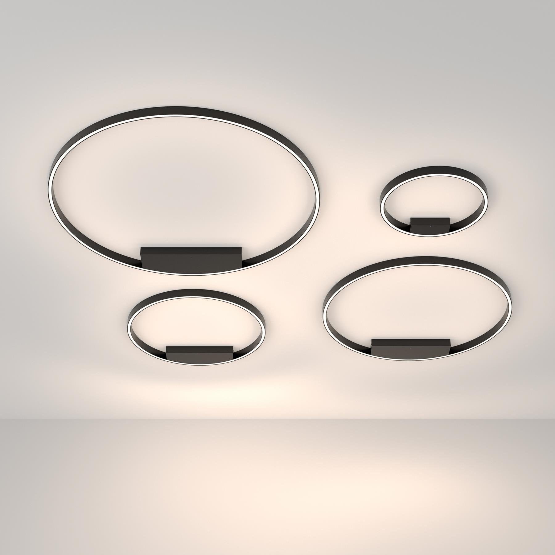 Maytoni - Plafondlamp Rim - Zwart - Ø60