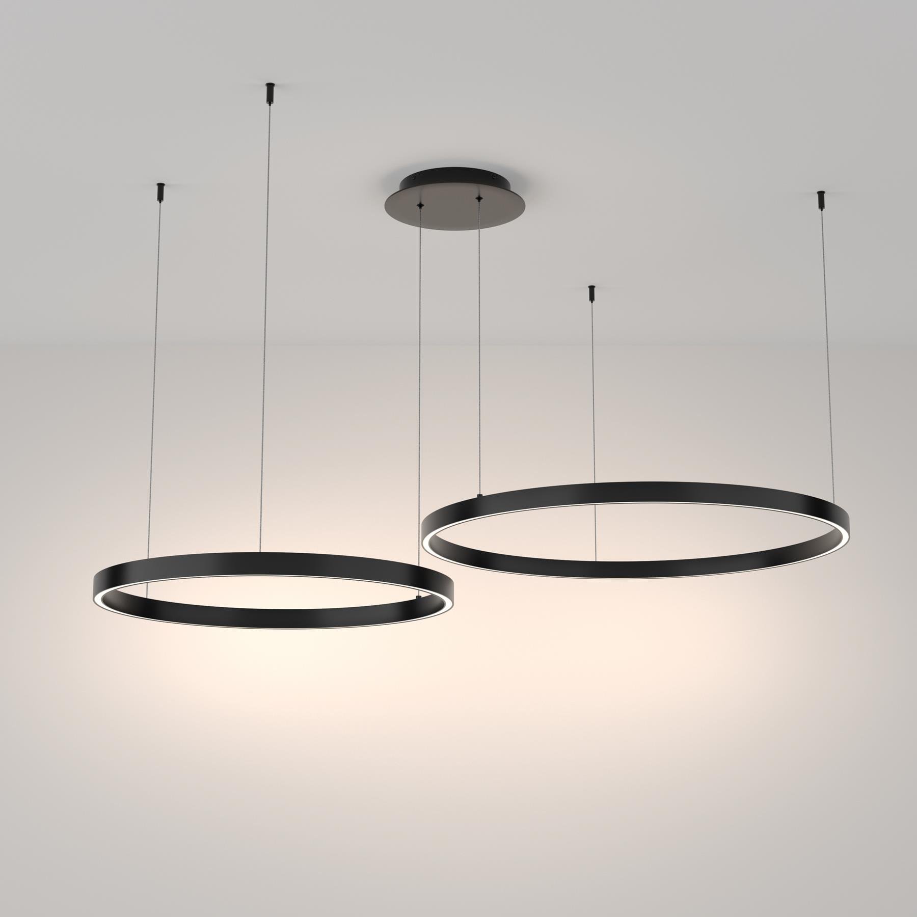 Maytoni - Hanglamp Rim - Zwart - Ø80