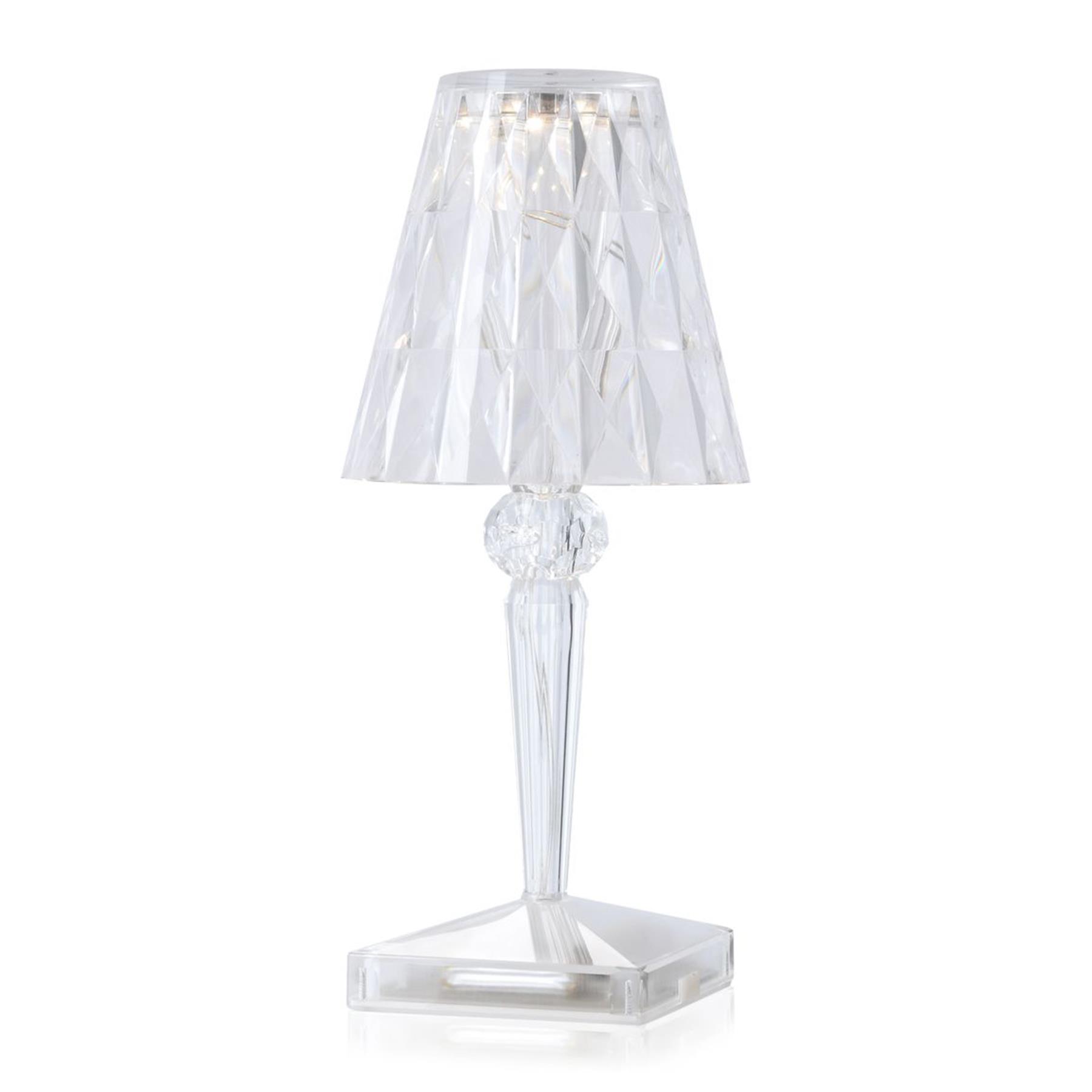 Kartell Battery Oplaadbare Tafellamp -  Crystal