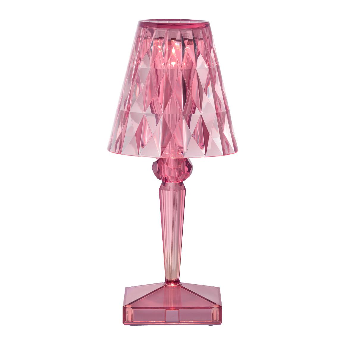 Kartell Battery Oplaadbare Tafellamp -  Pastel Pink
